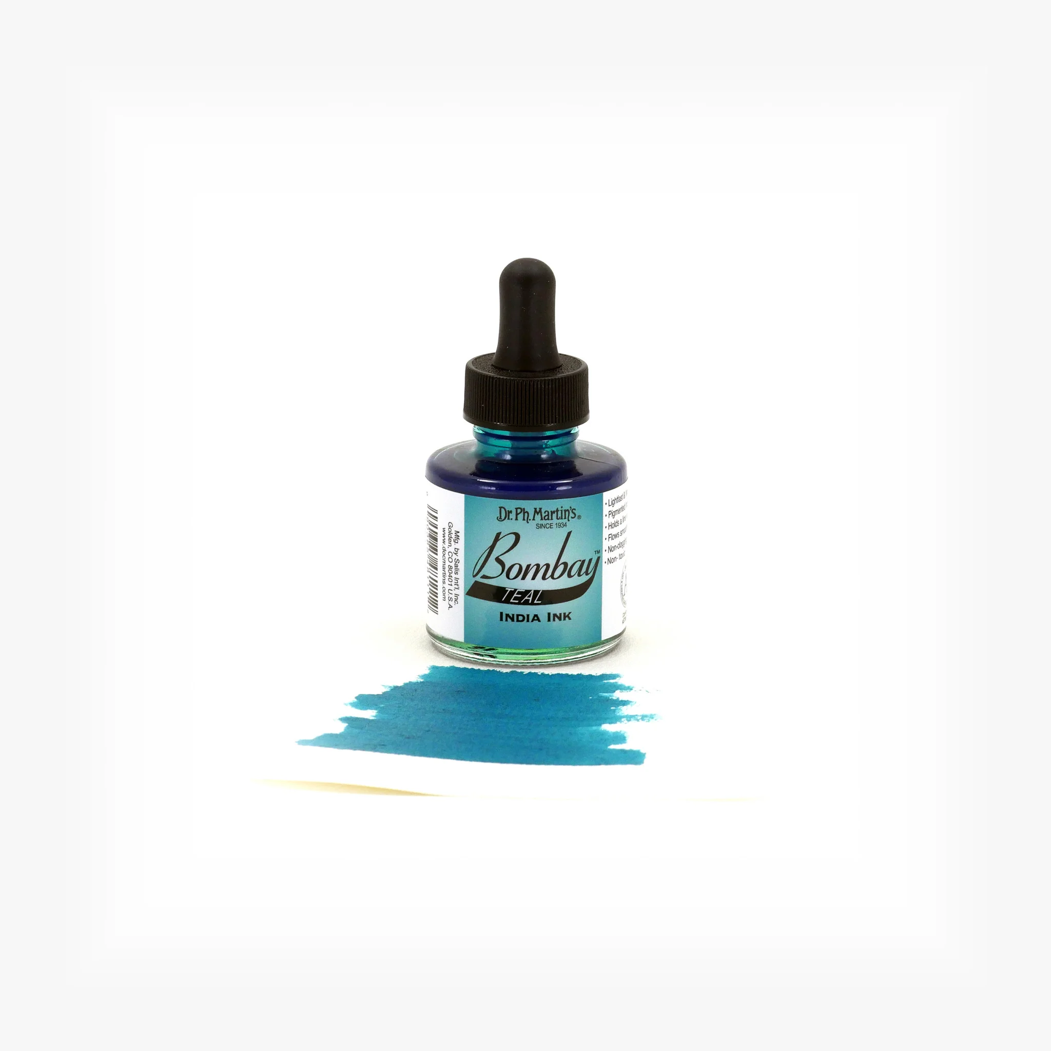 Bombay India Ink, 1.0 oz, Teal (11BY) - Image 2