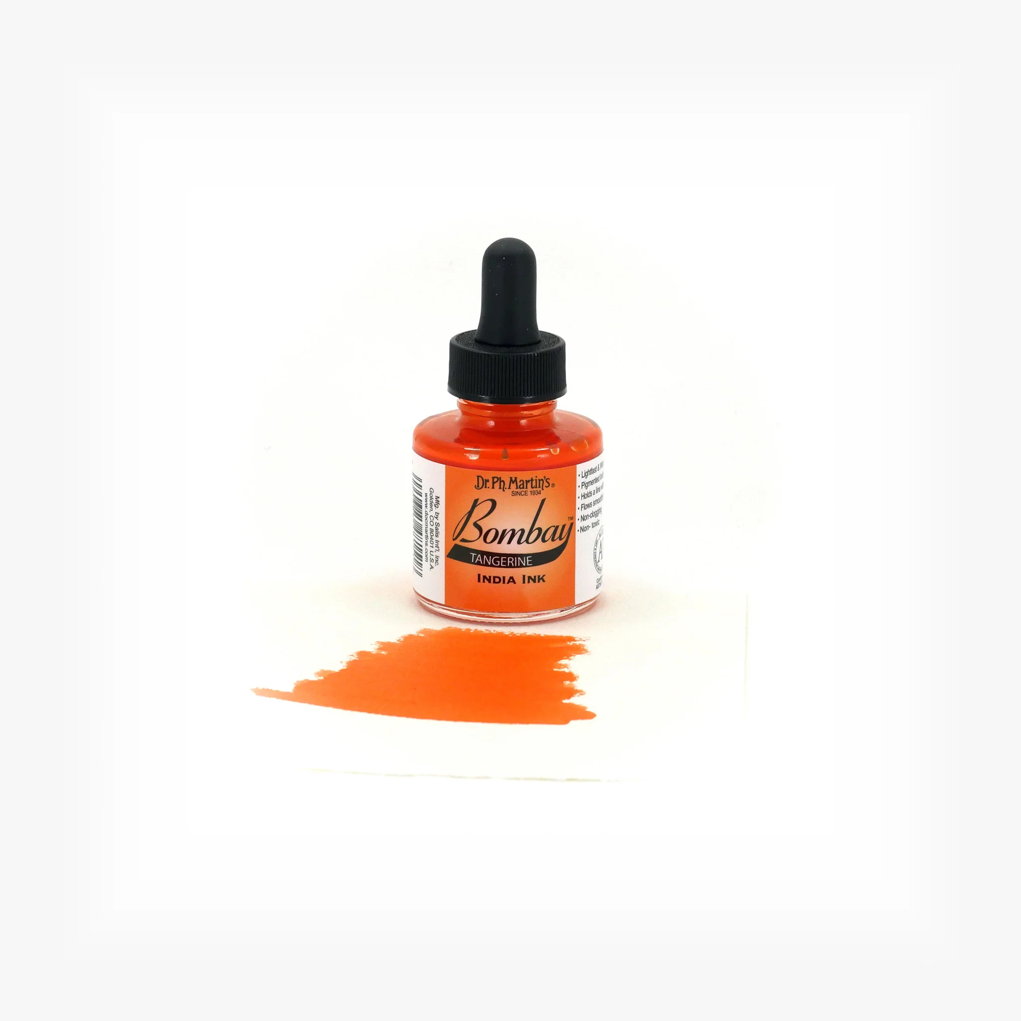 Bombay India Ink, 1.0 oz, Tangerine (15BY) - Image 2