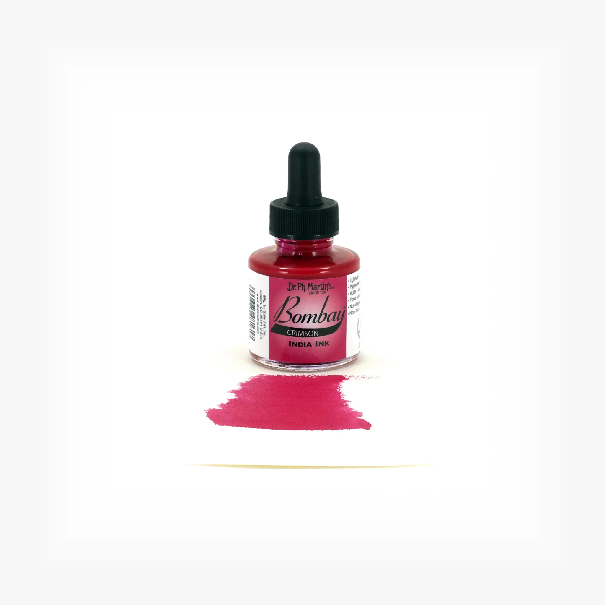 Bombay India Ink, 1.0 oz, Crimson (16BY) - Image 2