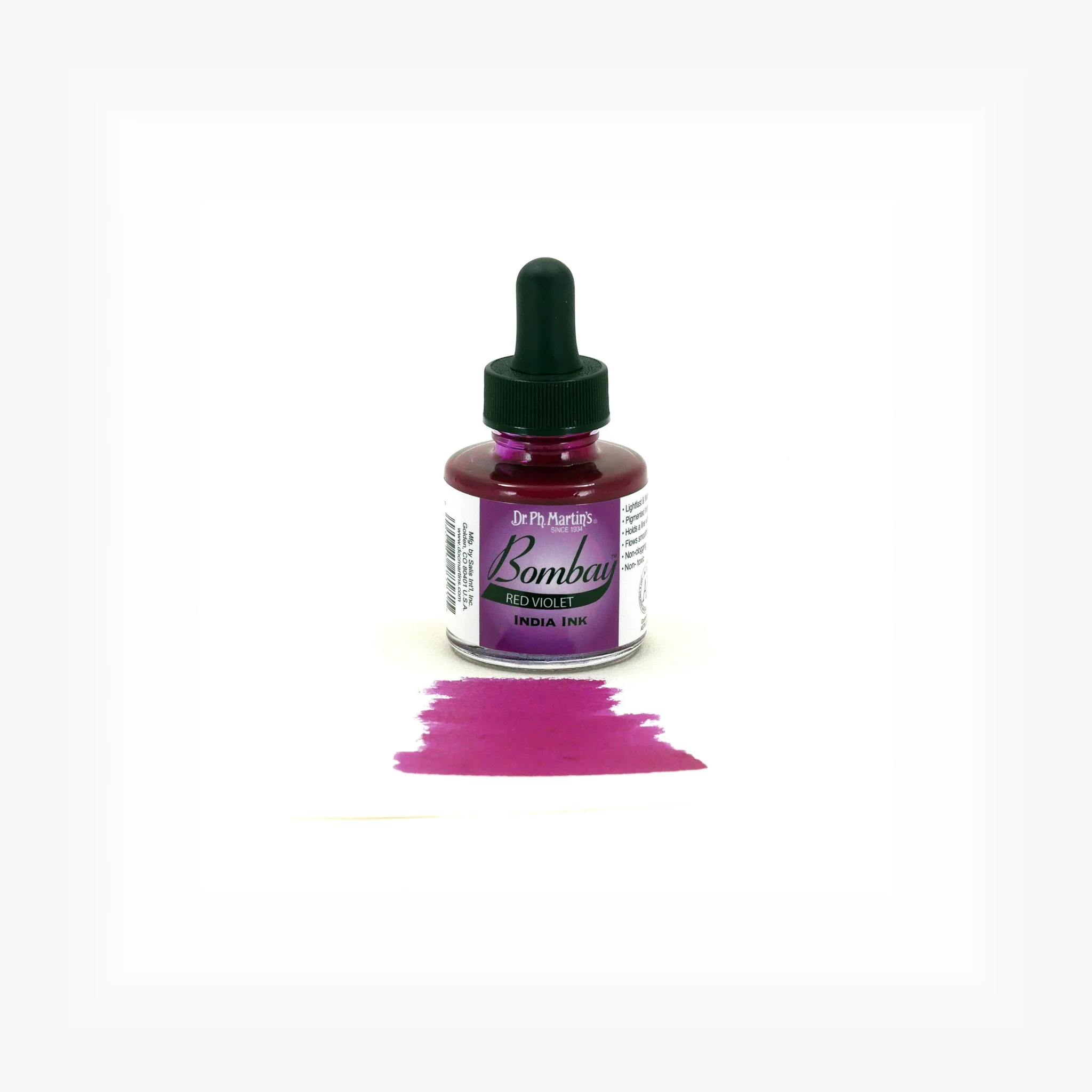 Bombay India Ink, 1.0 oz, Red Violet (18BY) - Image 2
