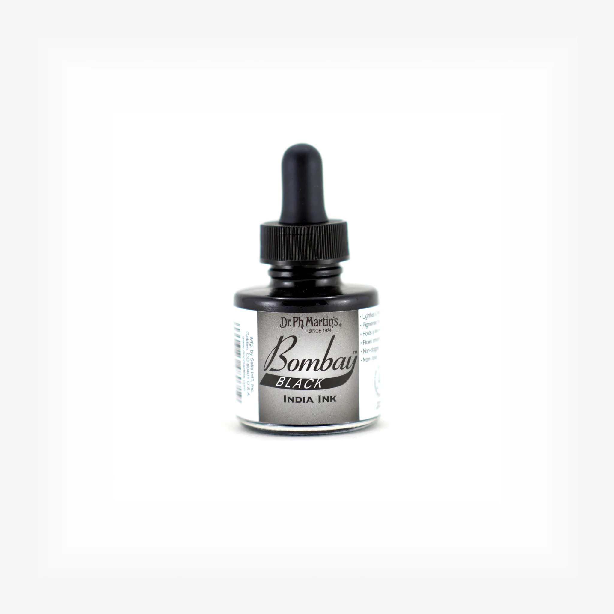 Bombay India Ink, 1.0 oz, Black (7BY)