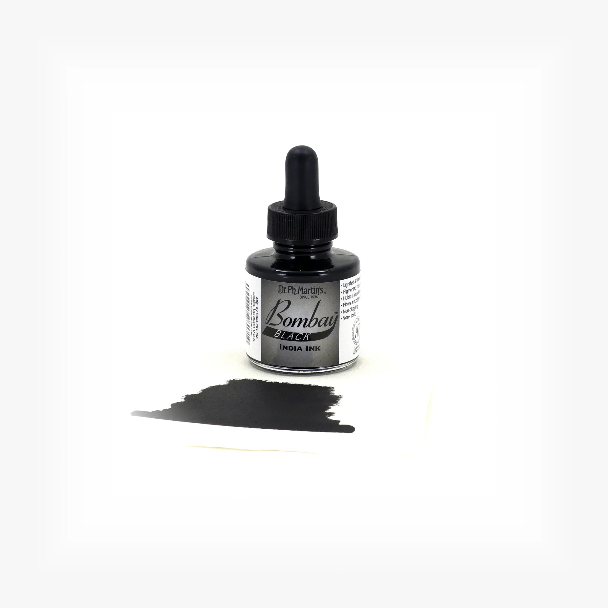 Bombay India Ink, 1.0 oz, Black (7BY) - Image 2
