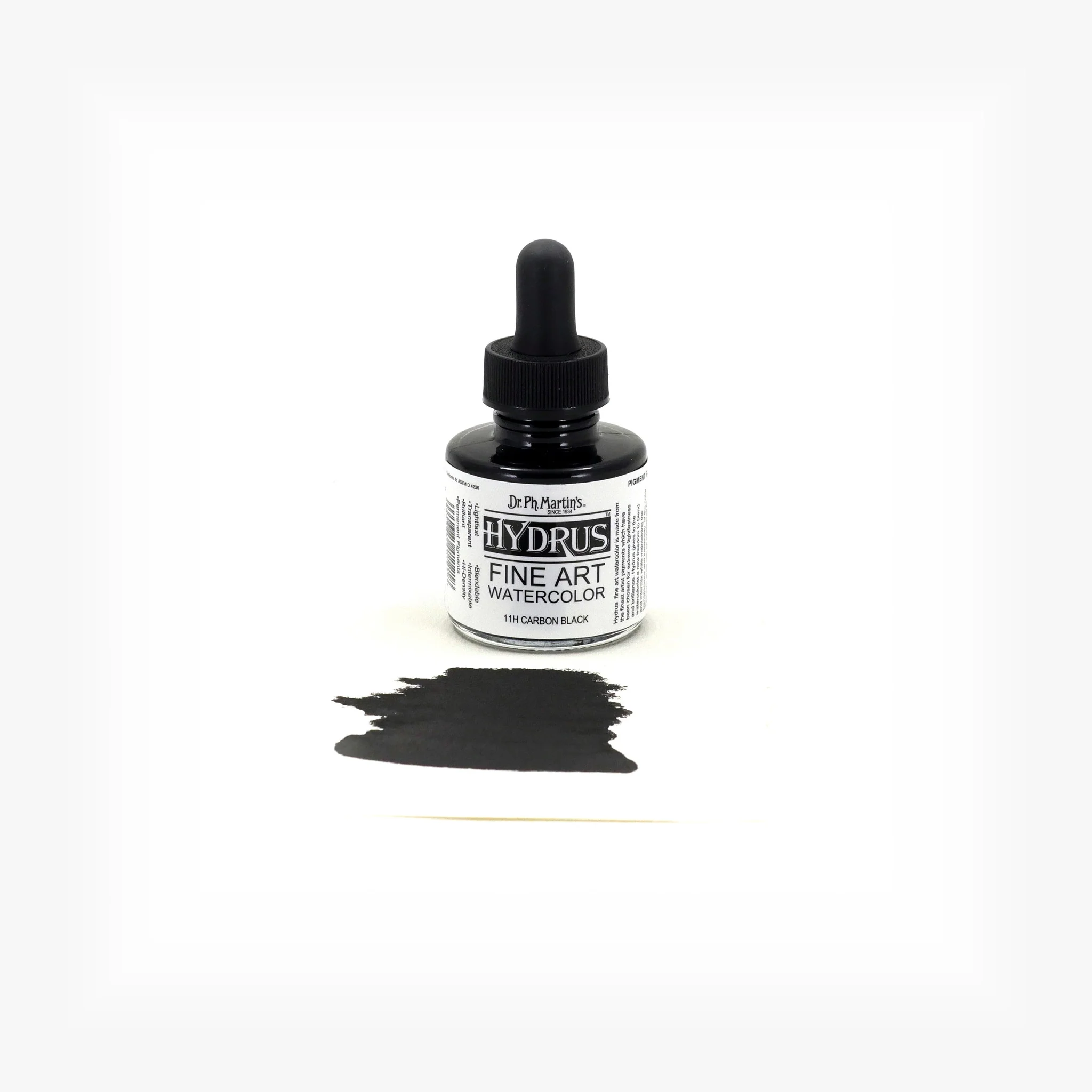 Hydrus Fine Art Watercolor, 1.0 oz, Carbon Black (11H) - Image 2