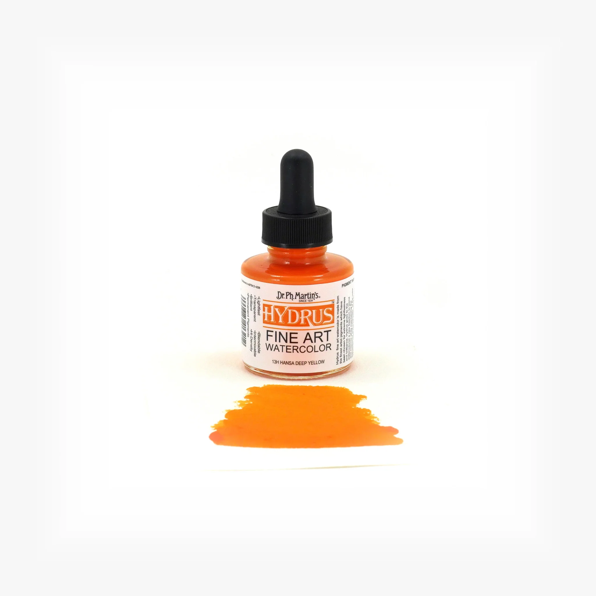 Hydrus Fine Art Watercolor, 1.0 oz, Hansa Deep Yellow (13H) - Image 2