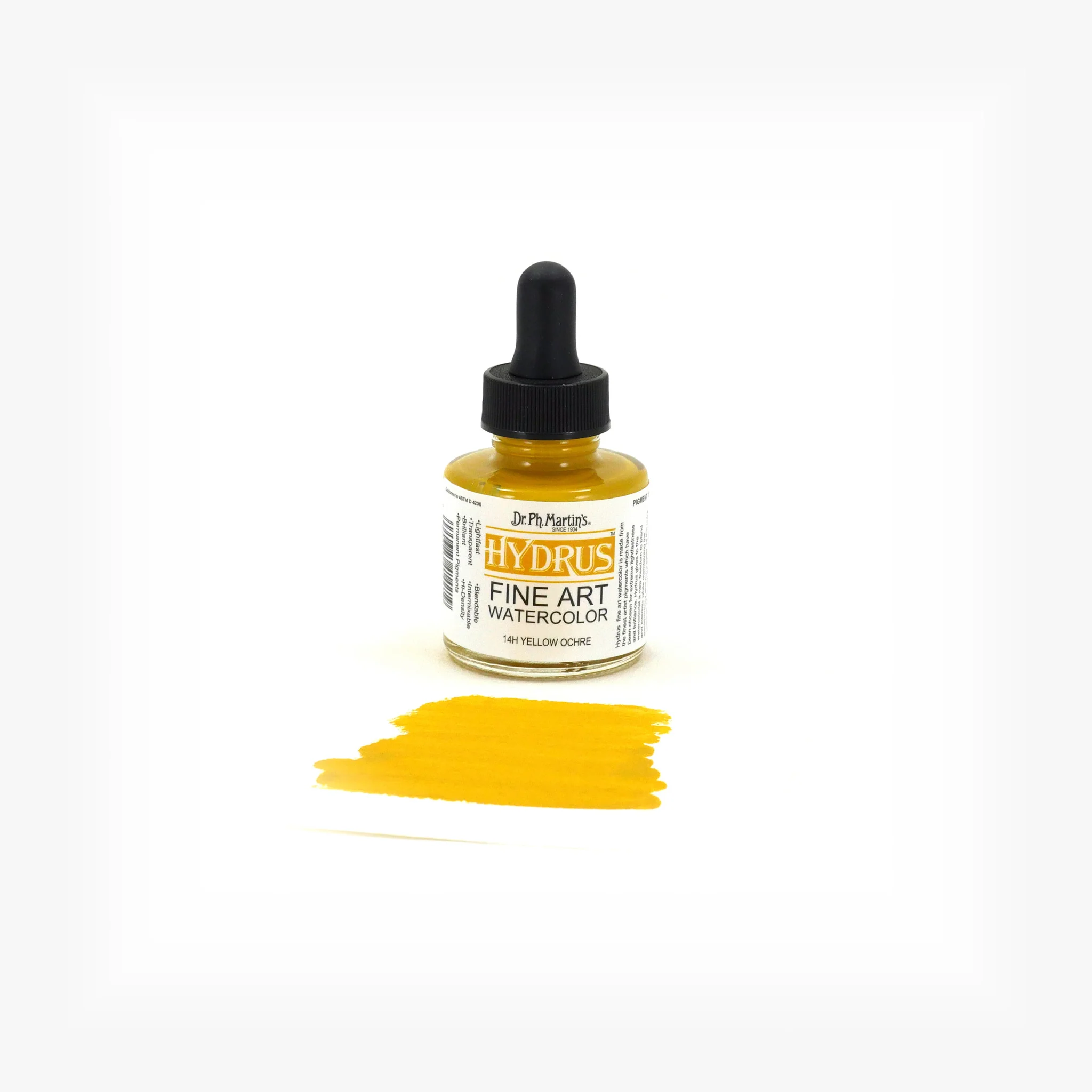 Hydrus Fine Art Watercolor, 1.0 oz, Yellow Ochre (14H) - Image 2