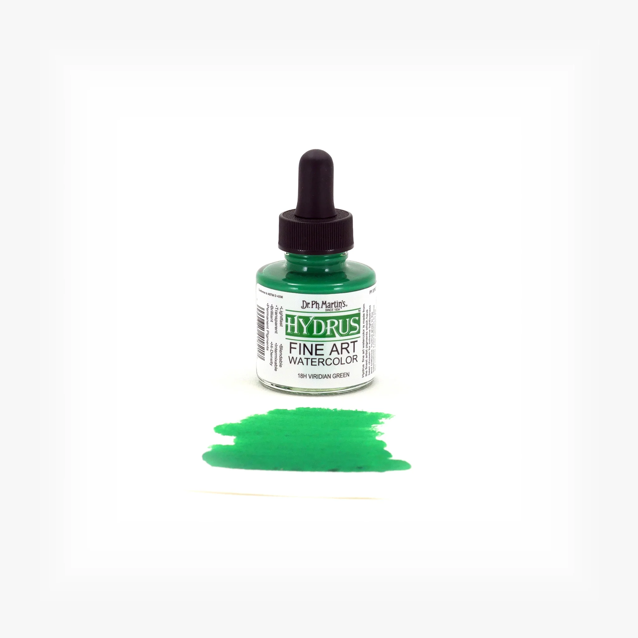 Hydrus Fine Art Watercolor, 1.0 oz, Viridian Green (18H) - Image 2