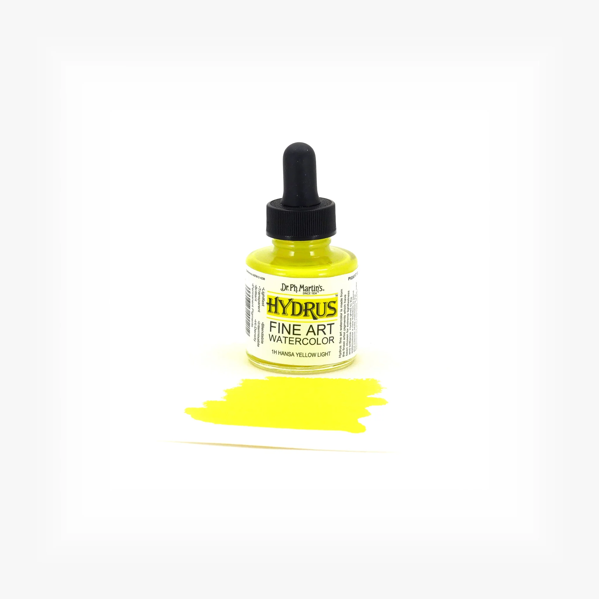 Hydrus Fine Art Watercolor, 1.0 oz, Hansa Yellow Light (1H) - Image 2