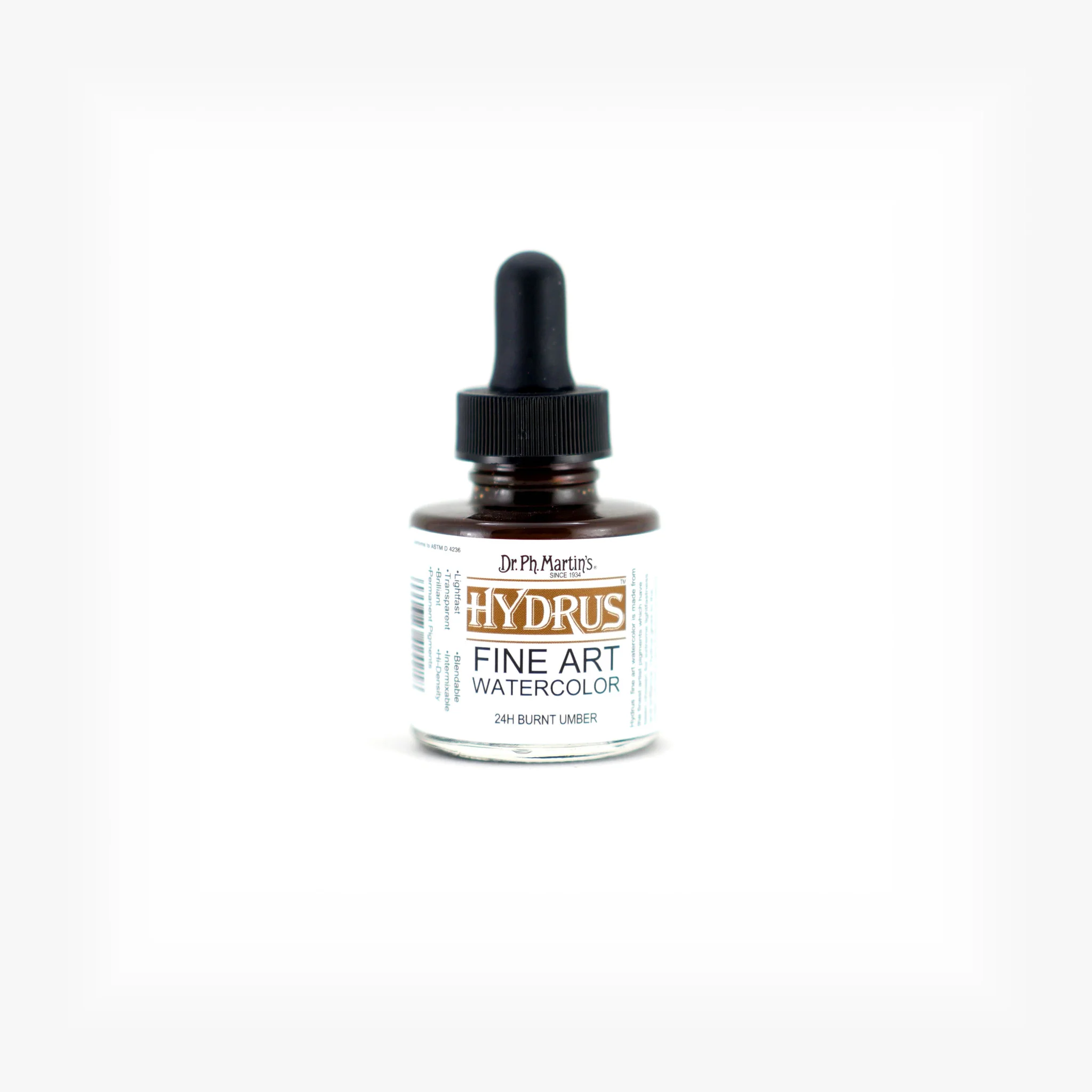 Hydrus Fine Art Watercolor, 1.0 oz, Burnt Umber (24H)