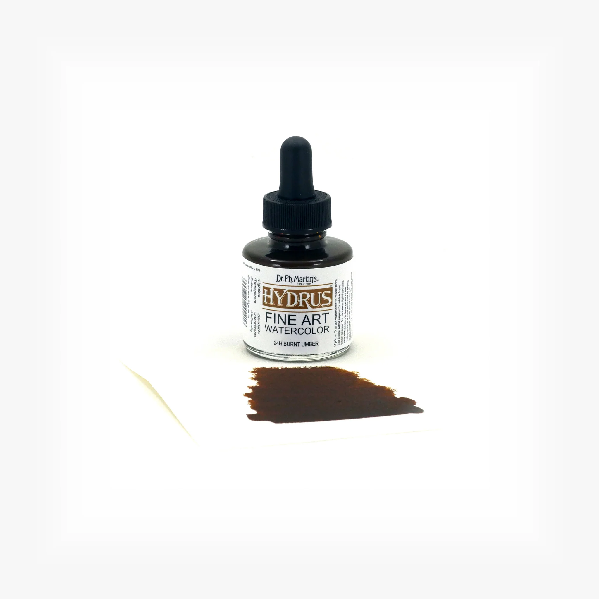 Hydrus Fine Art Watercolor, 1.0 oz, Burnt Umber (24H) - Image 2