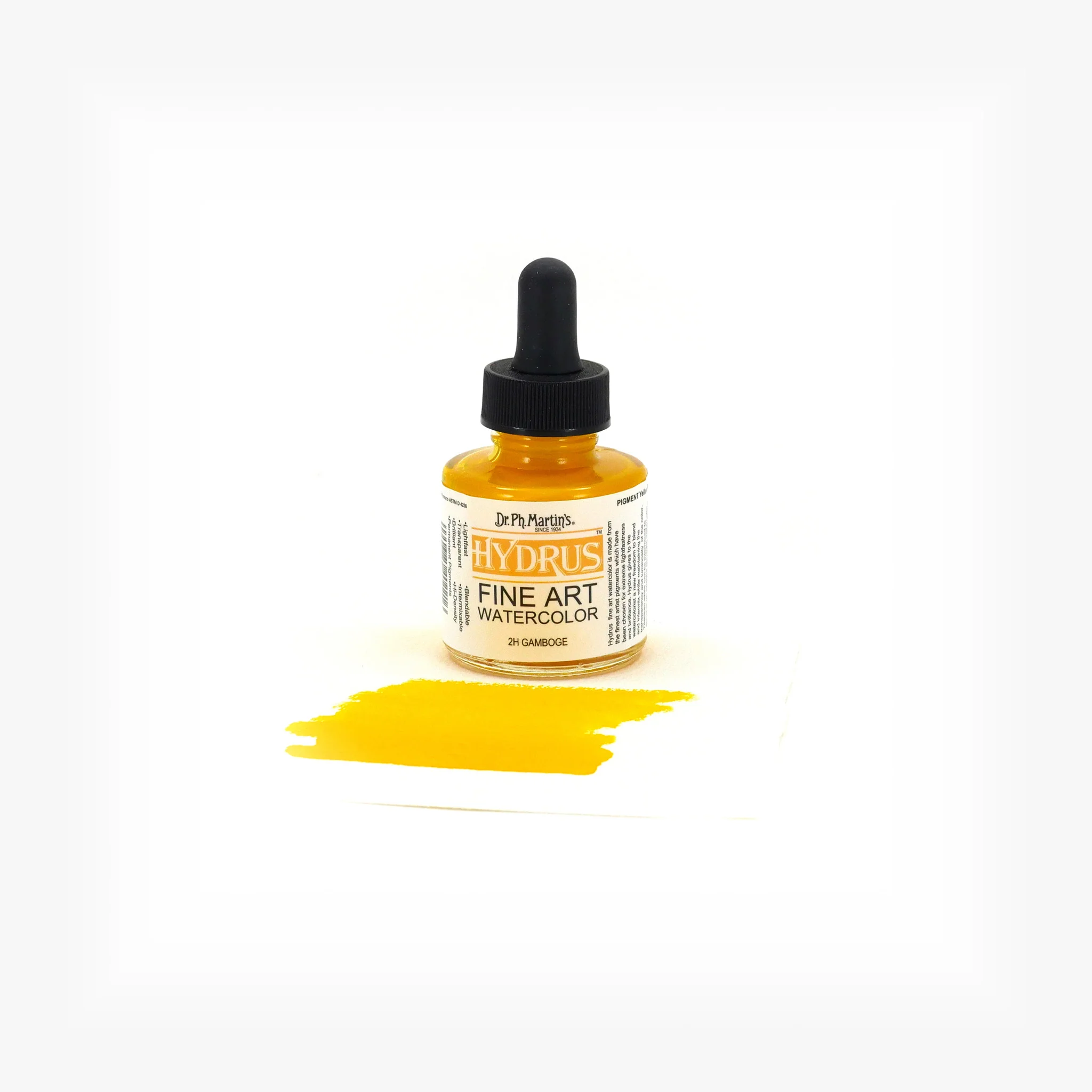 Hydrus Fine Art Watercolor, 1.0 oz, Gamboge (2H) - Image 2