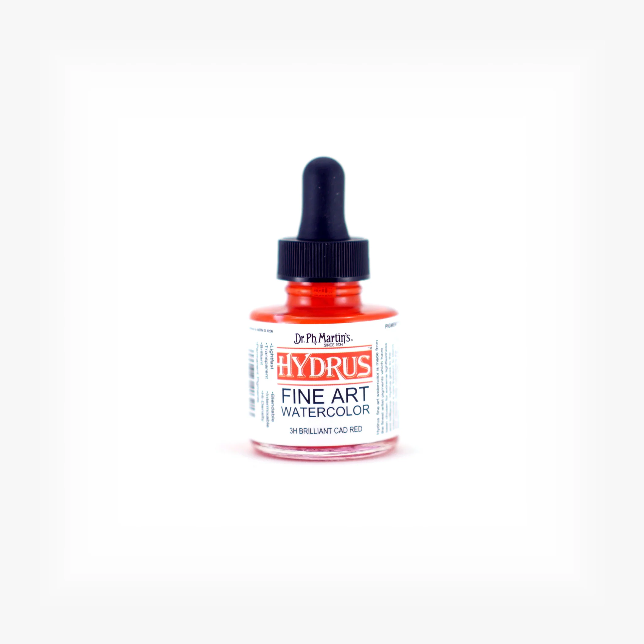 Hydrus Fine Art Watercolor, 1.0 oz, Brilliant Cad Red (3H)