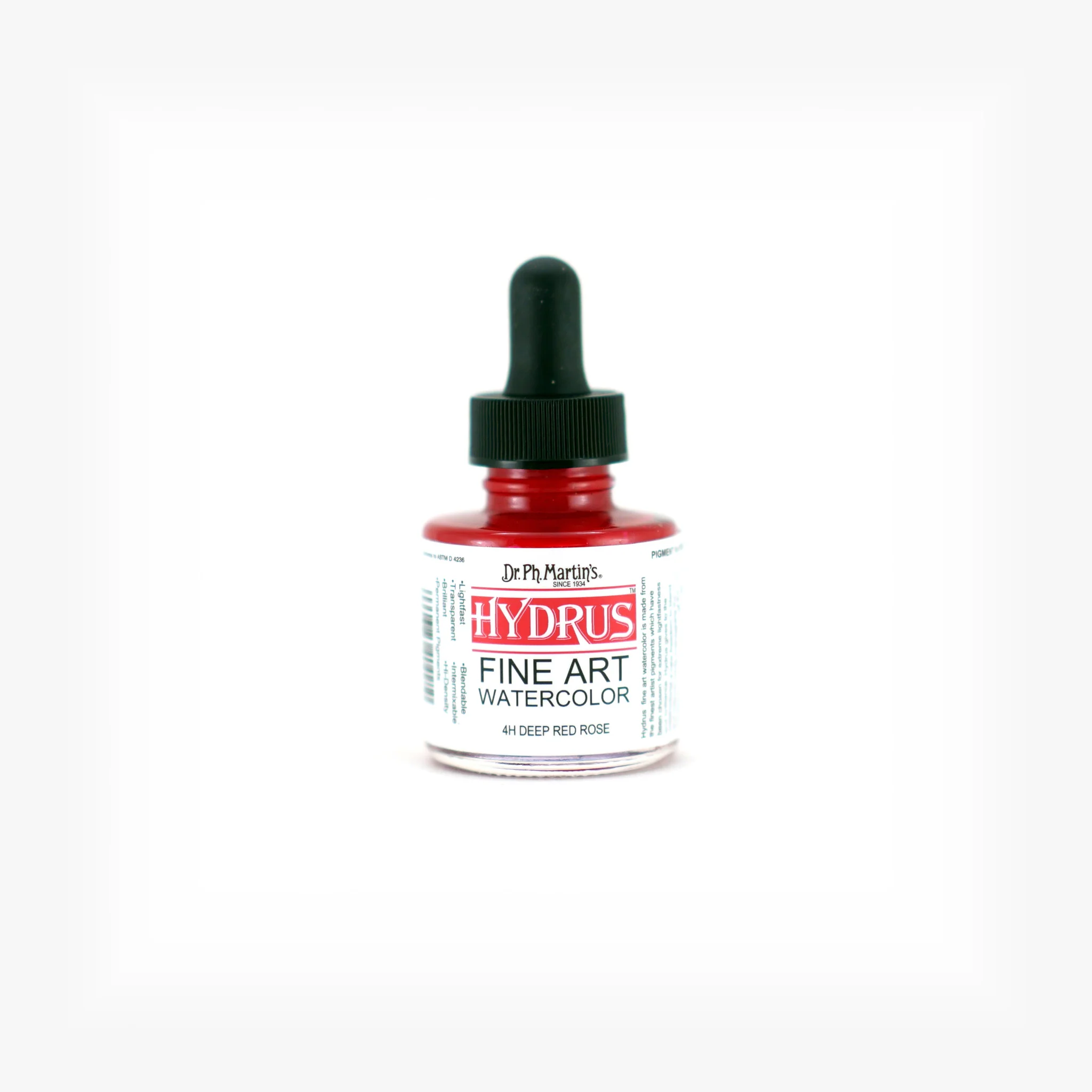 Hydrus Fine Art Watercolor, 1.0 oz, Deep Red Rose (4H)