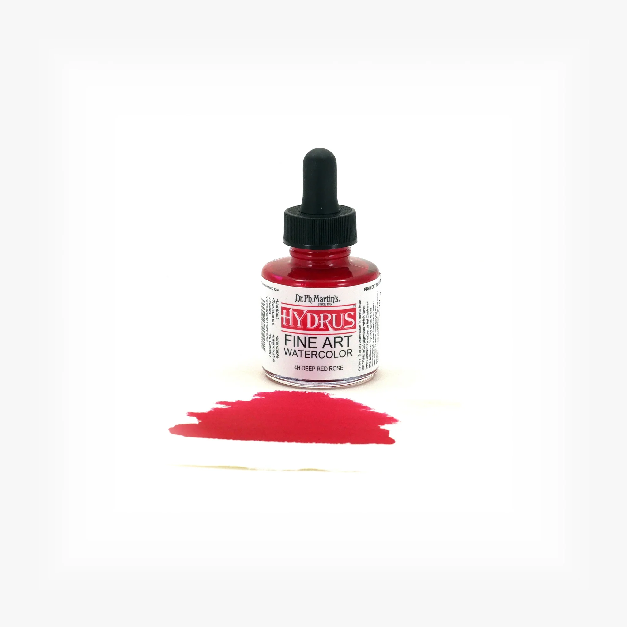Hydrus Fine Art Watercolor, 1.0 oz, Deep Red Rose (4H) - Image 2