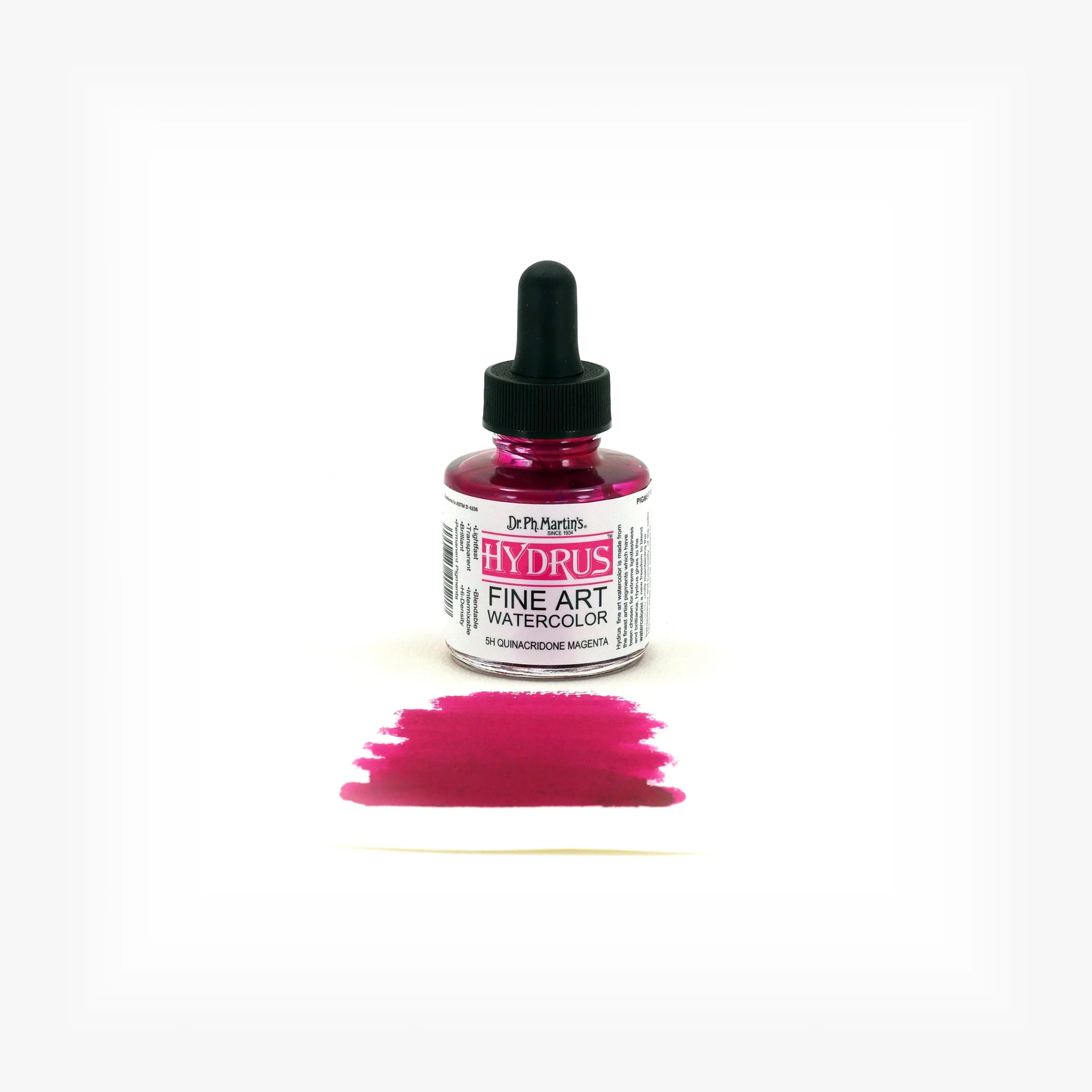 Hydrus Fine Art Watercolor, 1.0 oz, Quinacridone Magenta (5H) - Image 2