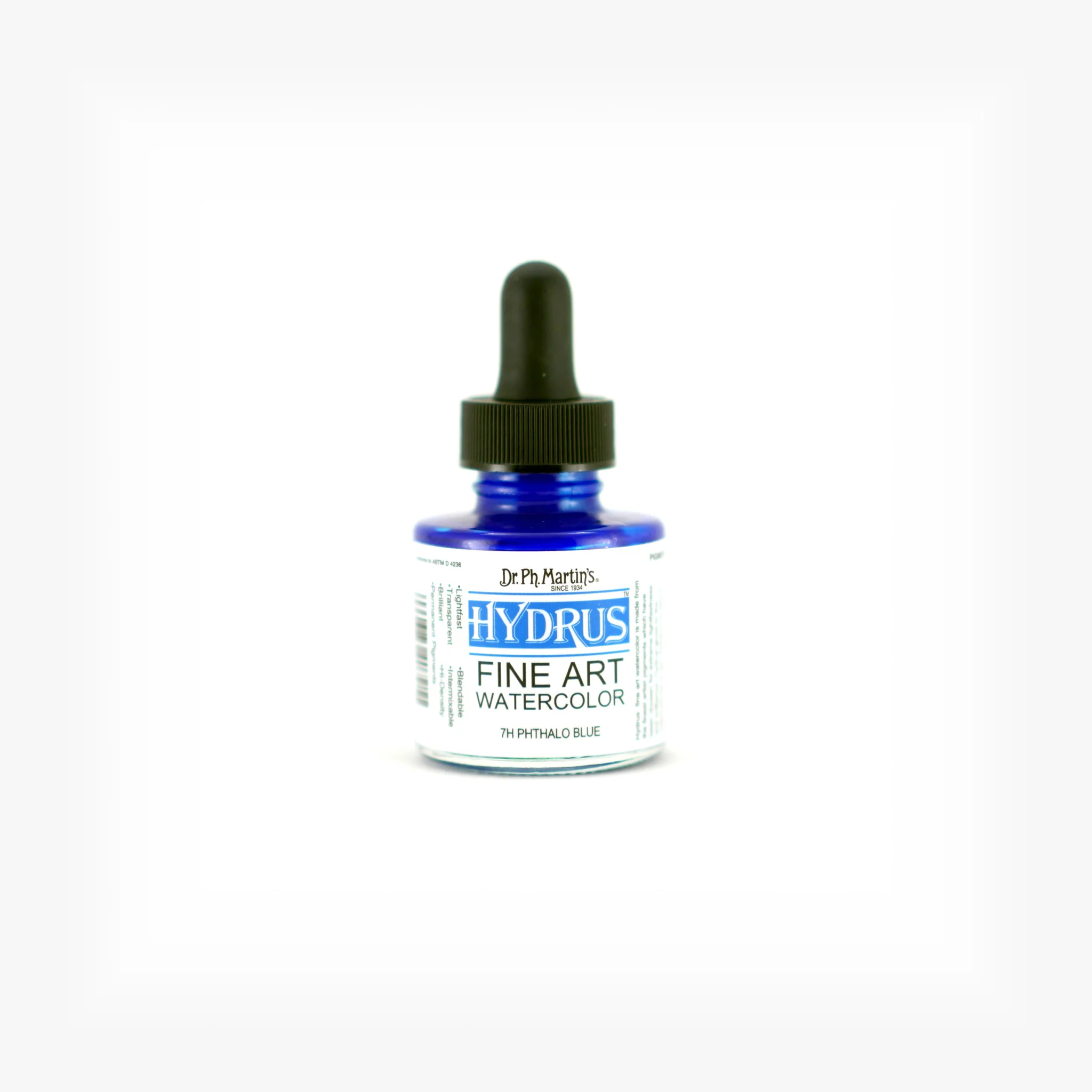 Hydrus Fine Art Watercolor, 1.0 oz, Phthalo Blue (7H)