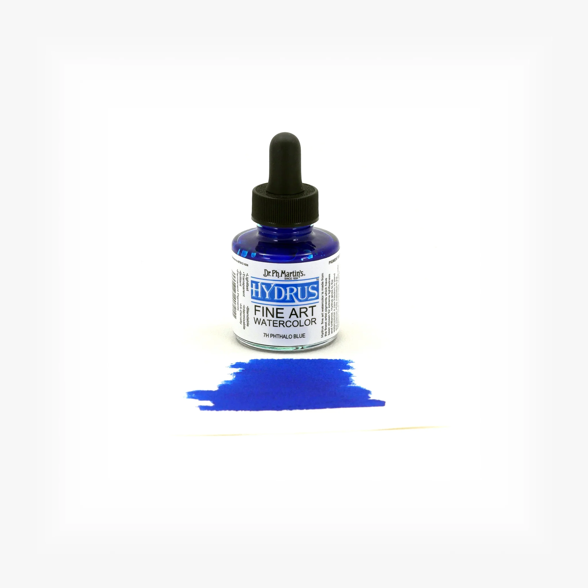 Hydrus Fine Art Watercolor, 1.0 oz, Phthalo Blue (7H) - Image 2