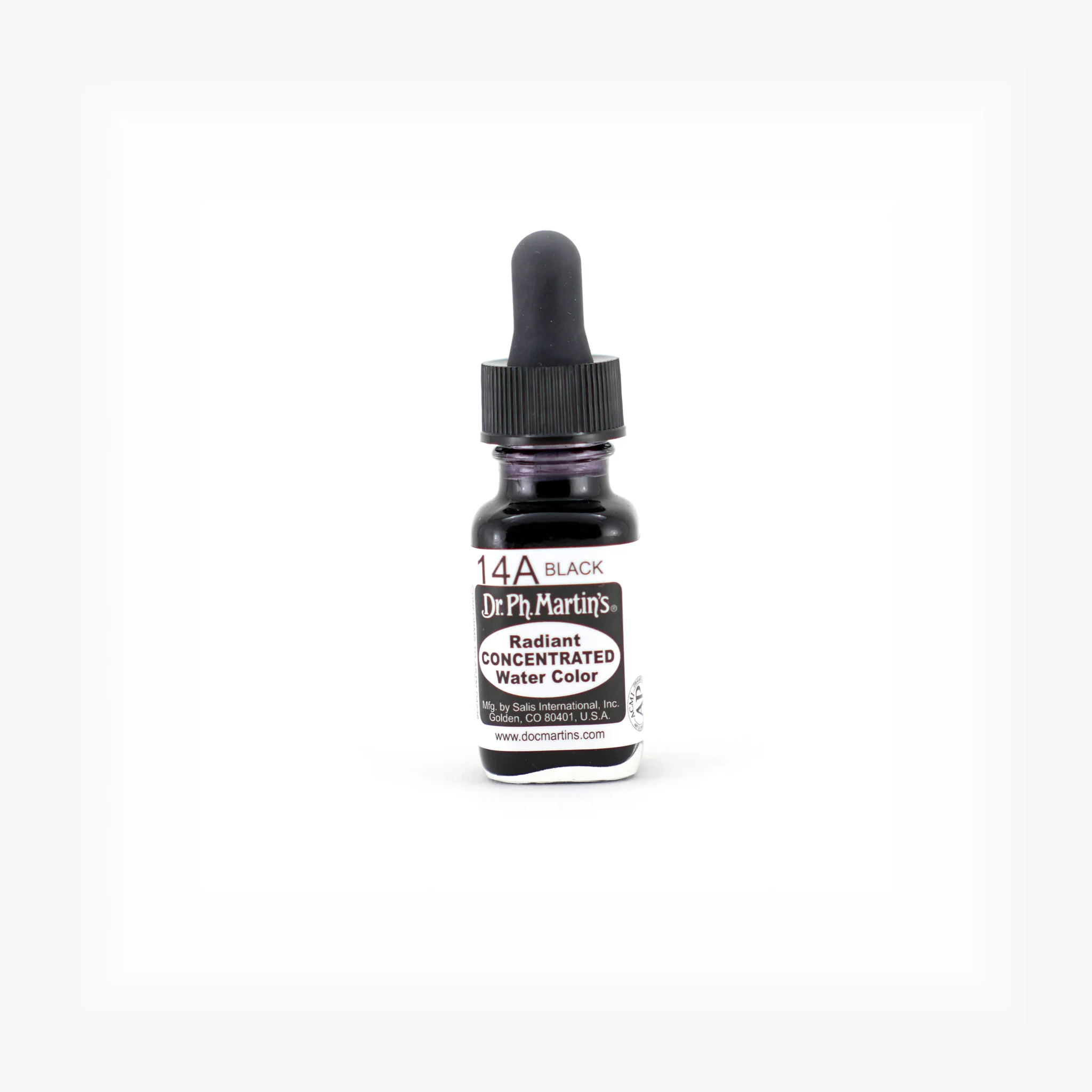 Radiant Concentrated Water Color, 0.5 oz, Black (14A)