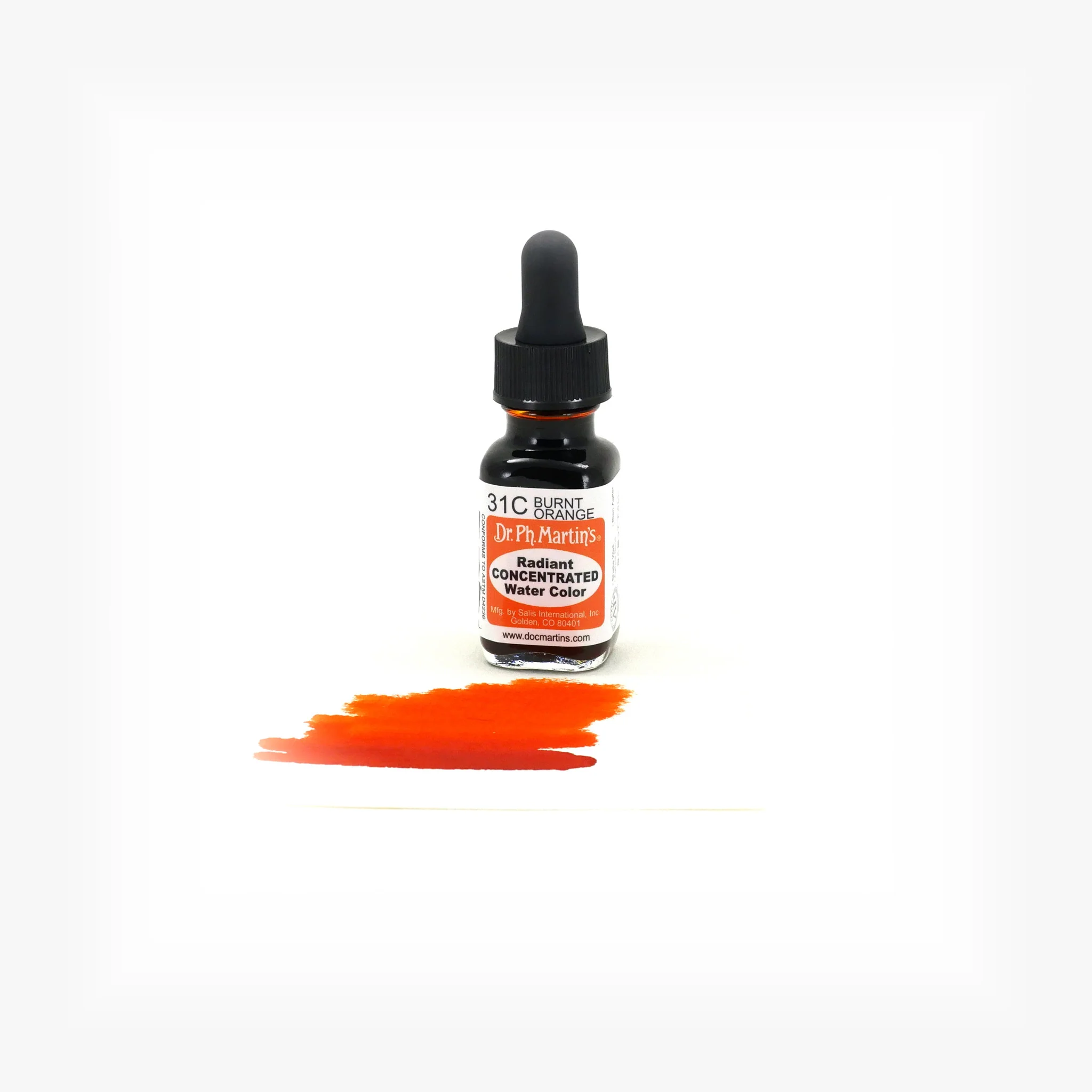 Radiant Concentrated Water Color, 0.5 oz, Burnt Orange (31C) - Image 2