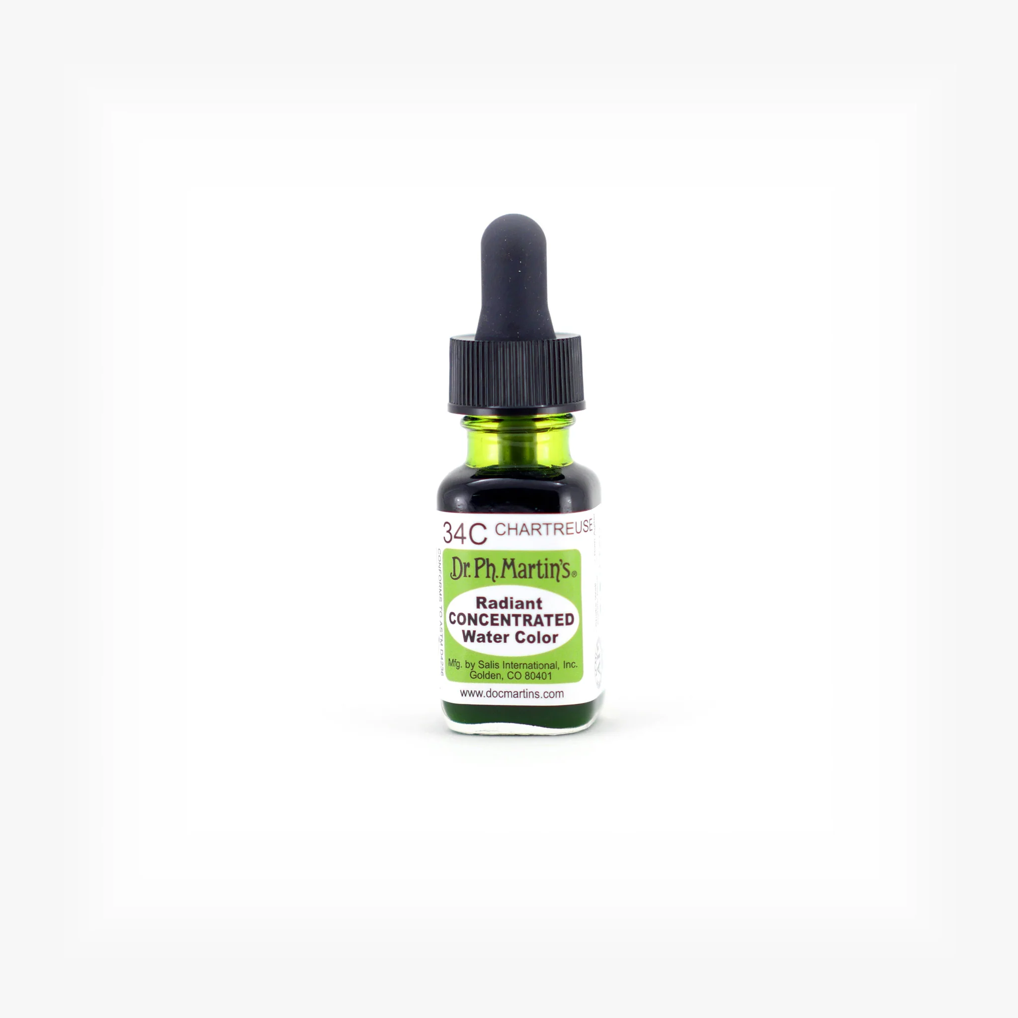 Radiant Concentrated Water Color, 0.5 oz, Chartreuse (34C)