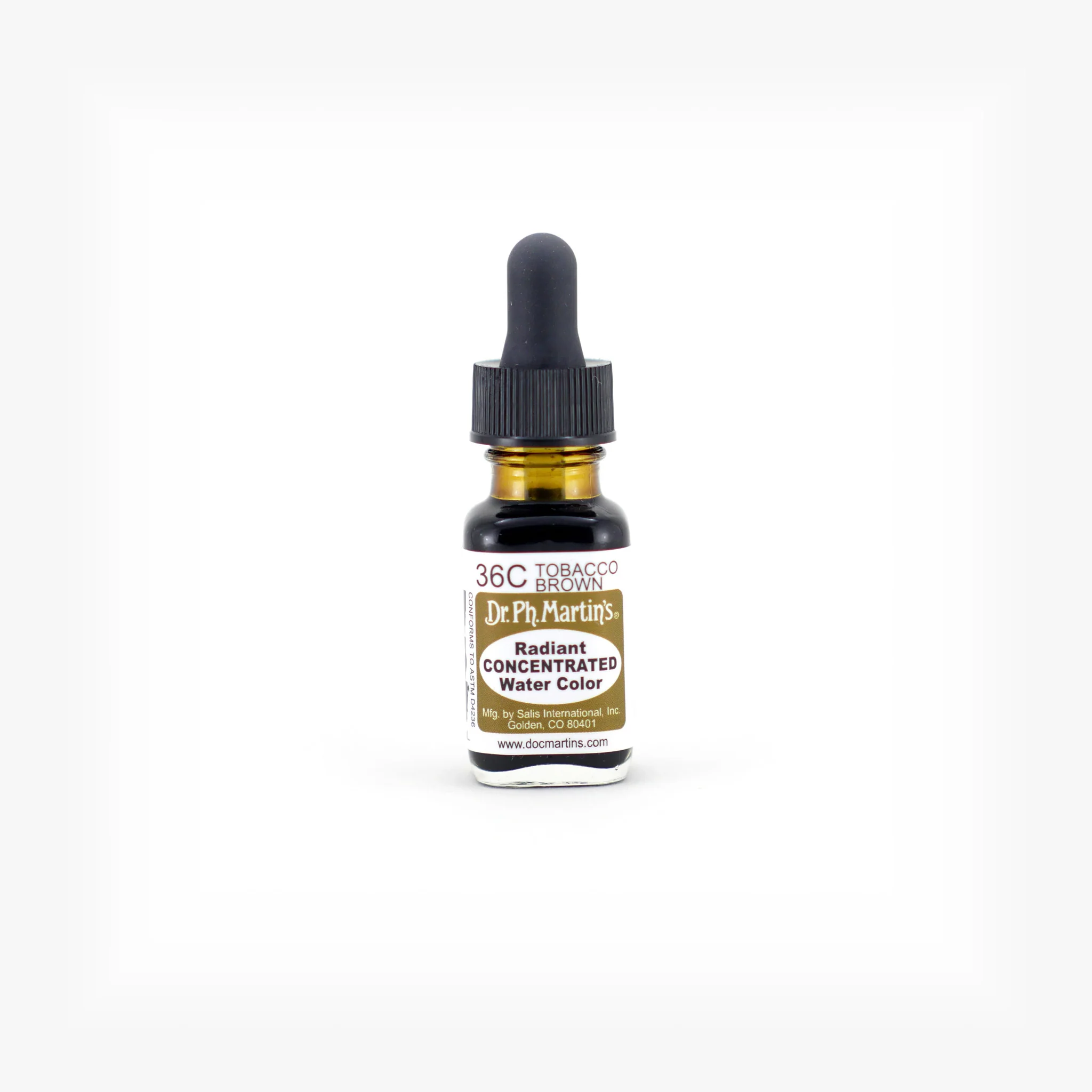 Radiant Concentrated Water Color, 0.5 oz, Tobacco Brown (36C)