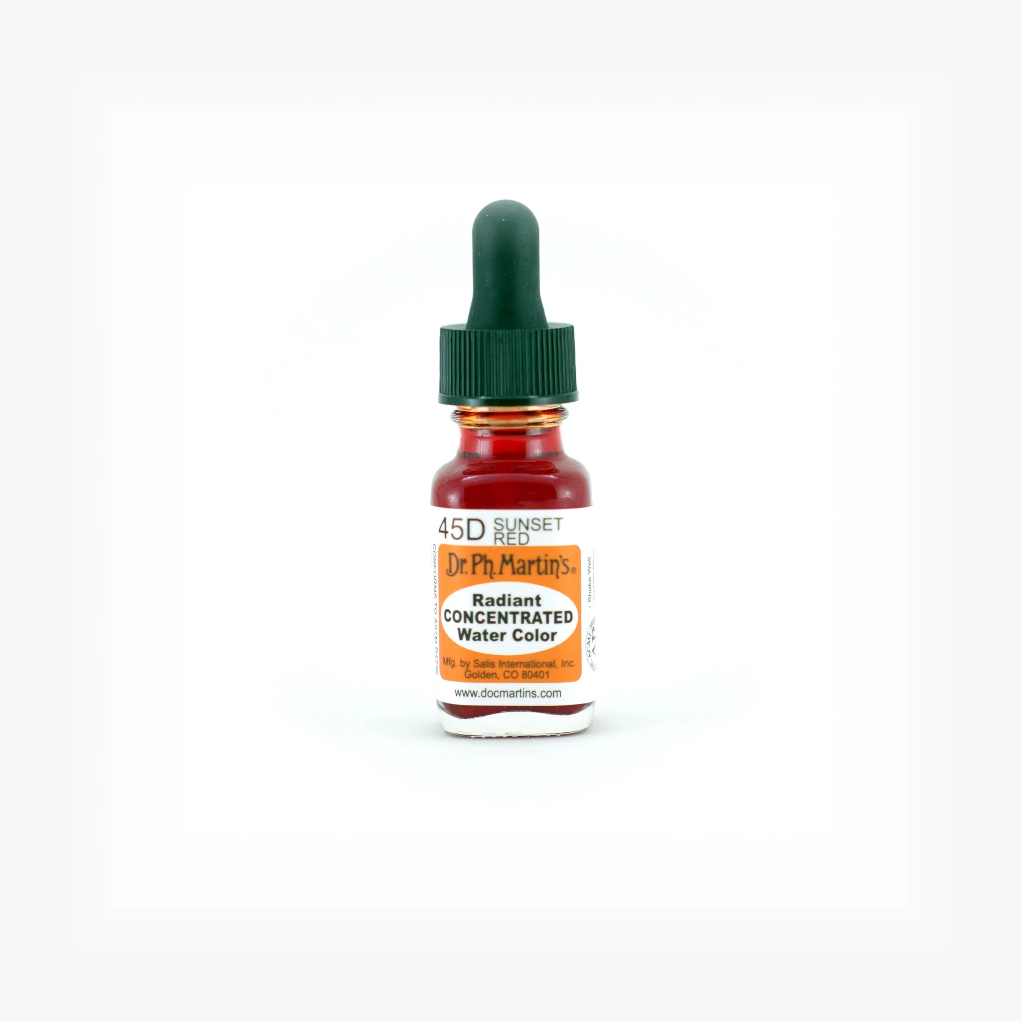 Radiant Concentrated Water Color, 0.5 oz, Sunset Red (45D)