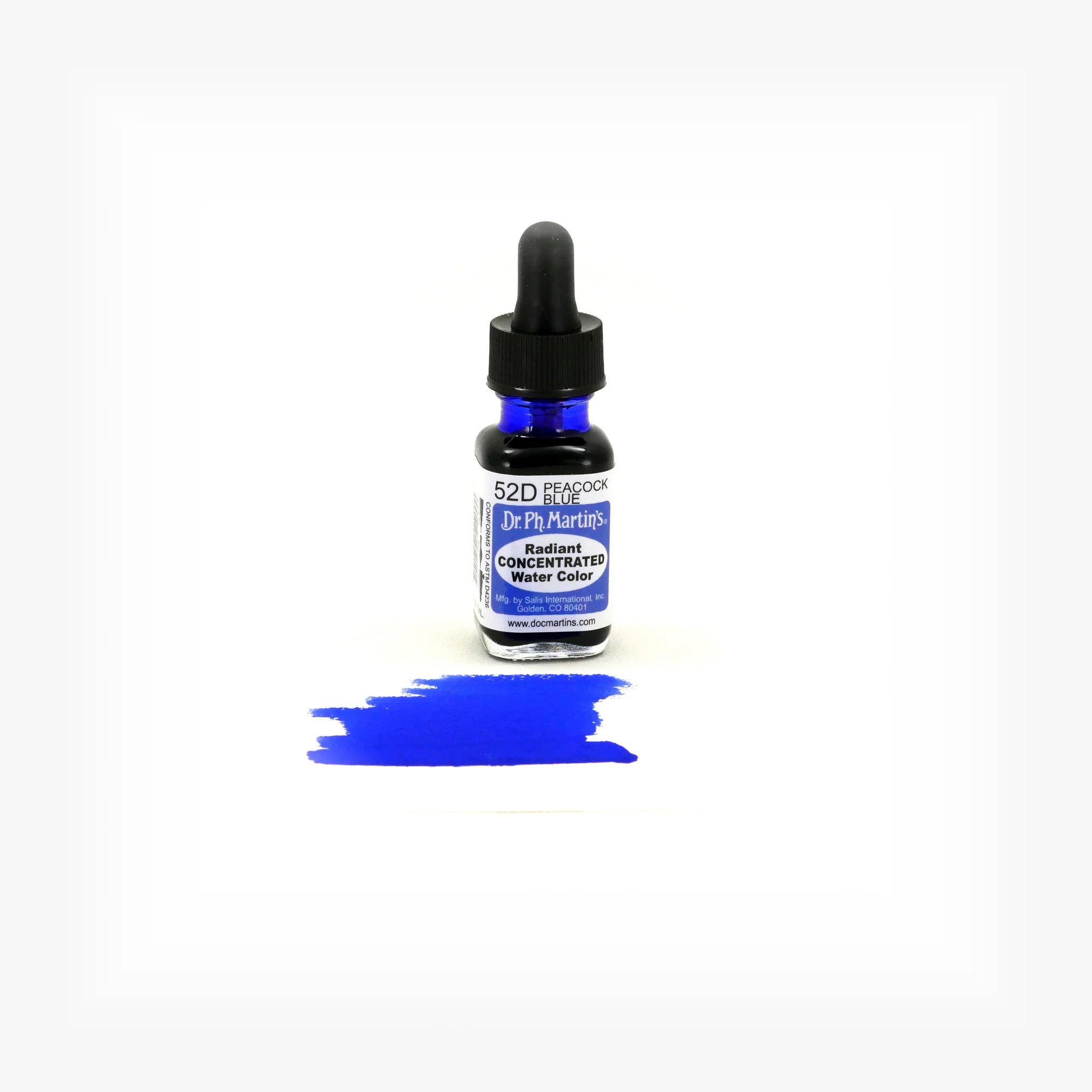 Radiant Concentrated Water Color, 0.5 oz, Peacock Blue (52D) - Image 2