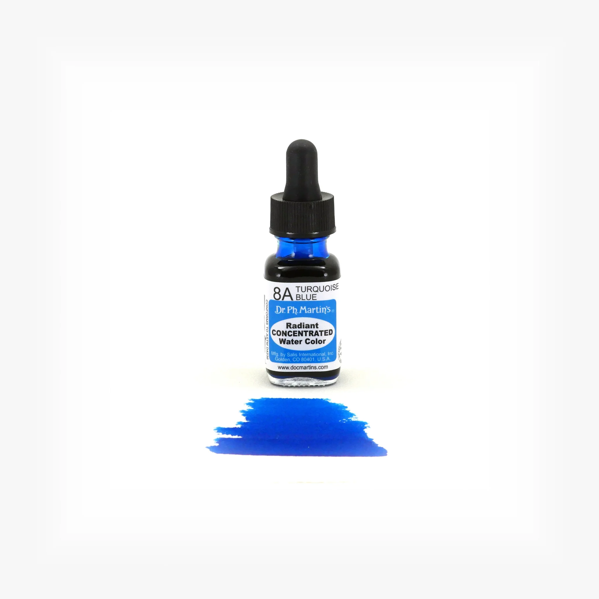 Radiant Concentrated Water Color, 0.5 oz, Turquoise Blue (8A) - Image 2