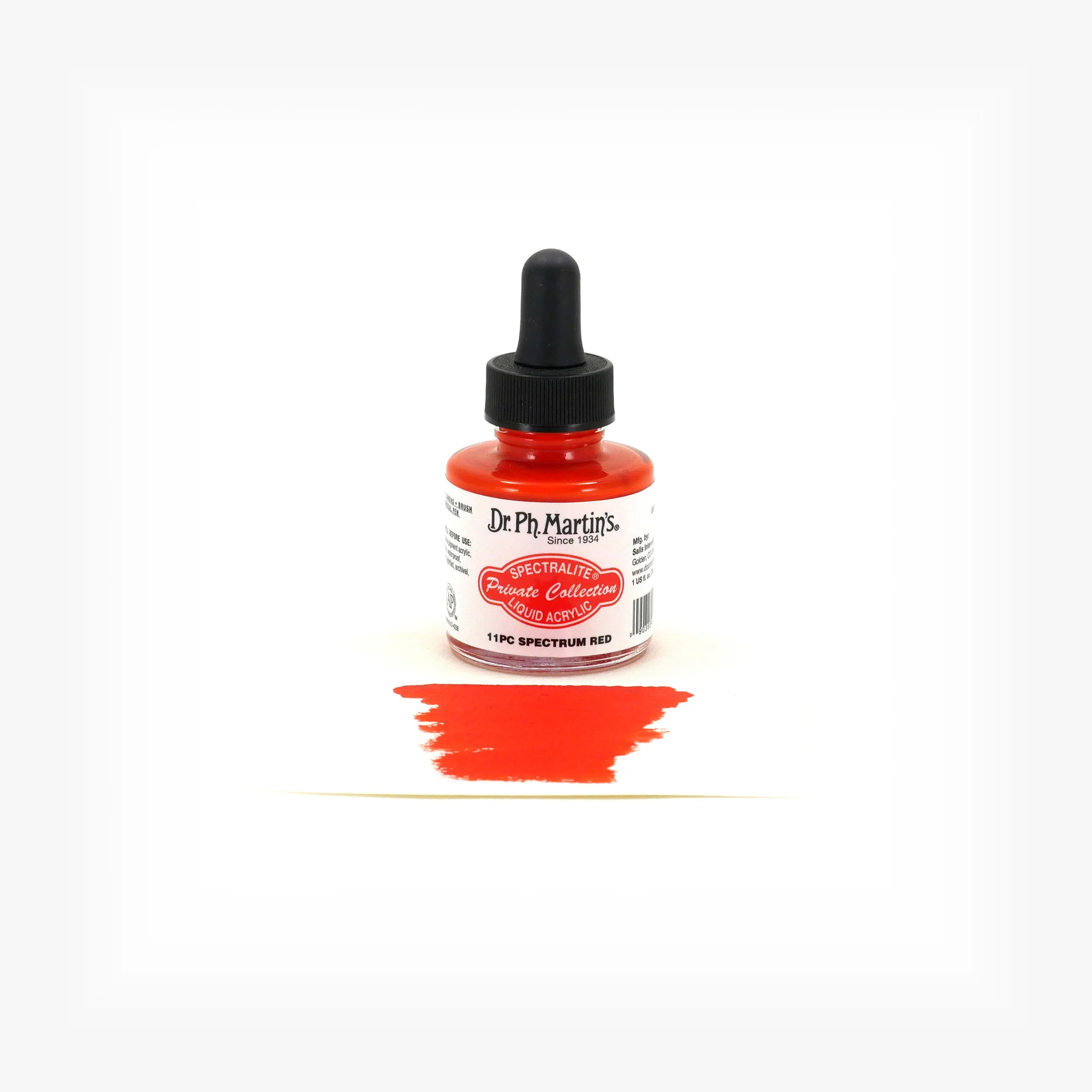 Spectralite Private Collection Liquid Acrylics, 1.0 oz, Spectrum Red (11PC) - Image 2