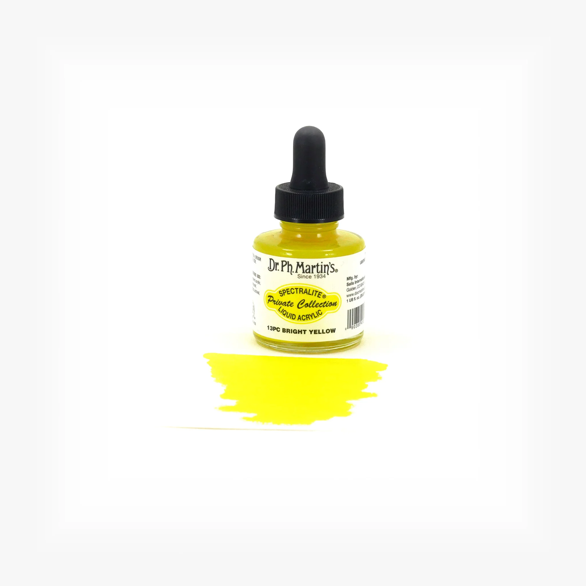 Spectralite Private Collection Liquid Acrylics, 1.0 oz, Bright Yellow (13PC) - Image 2