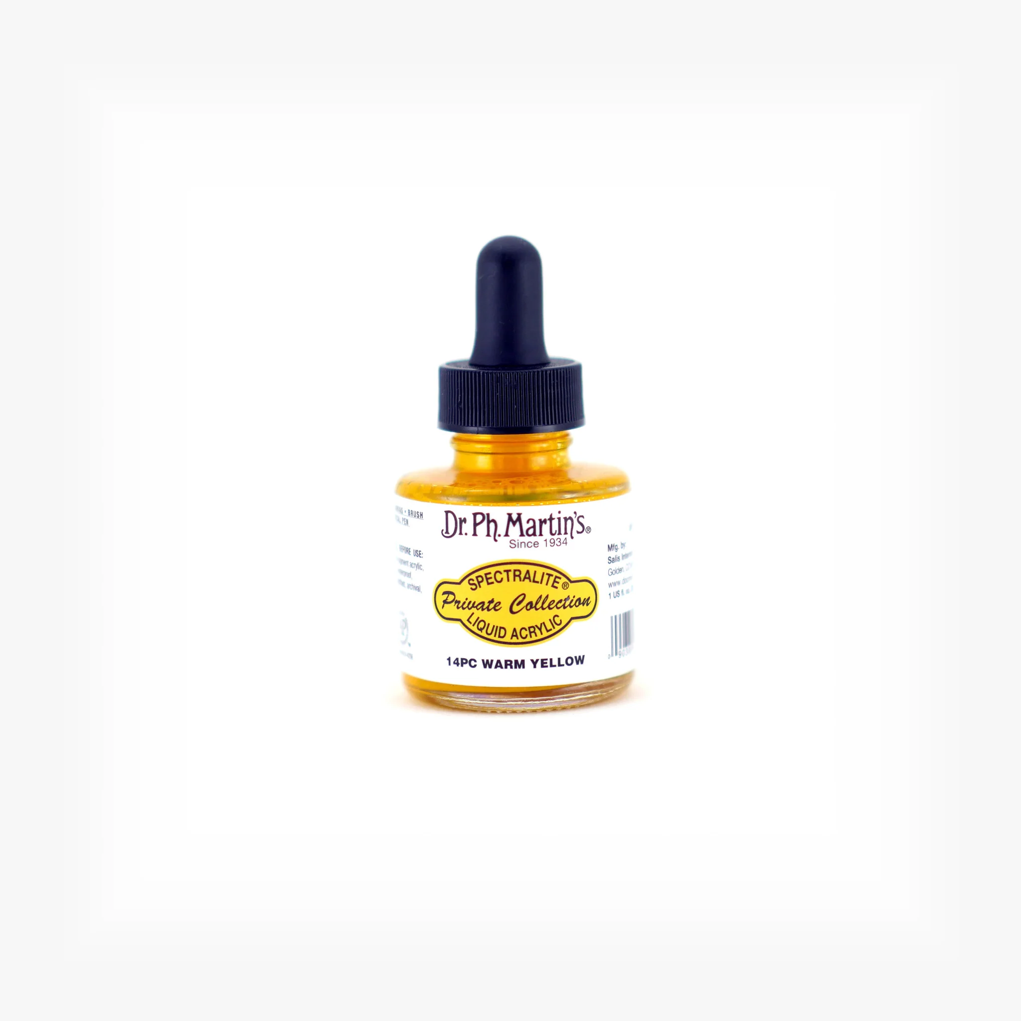 Spectralite Private Collection Liquid Acrylics, 1.0 oz, Warm Yellow (14PC)