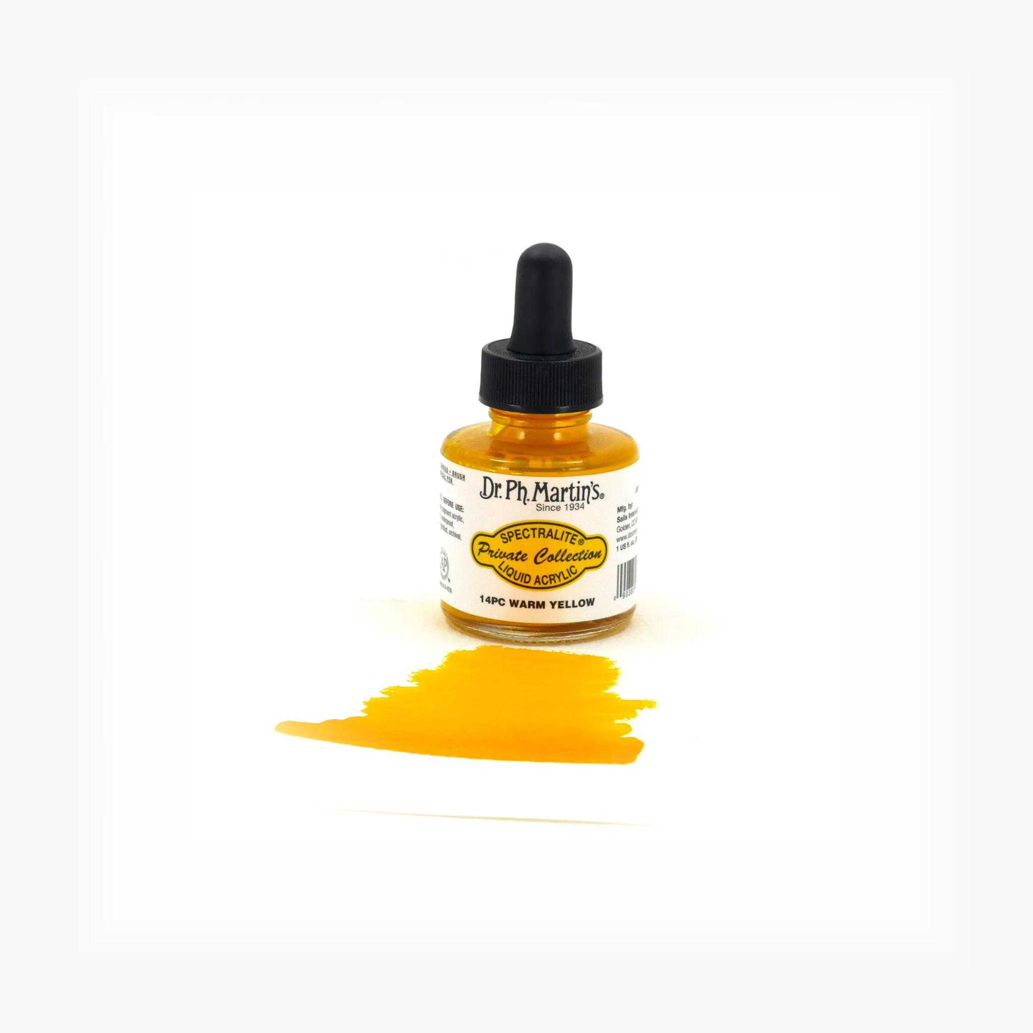 Spectralite Private Collection Liquid Acrylics, 1.0 oz, Warm Yellow (14PC) - Image 2