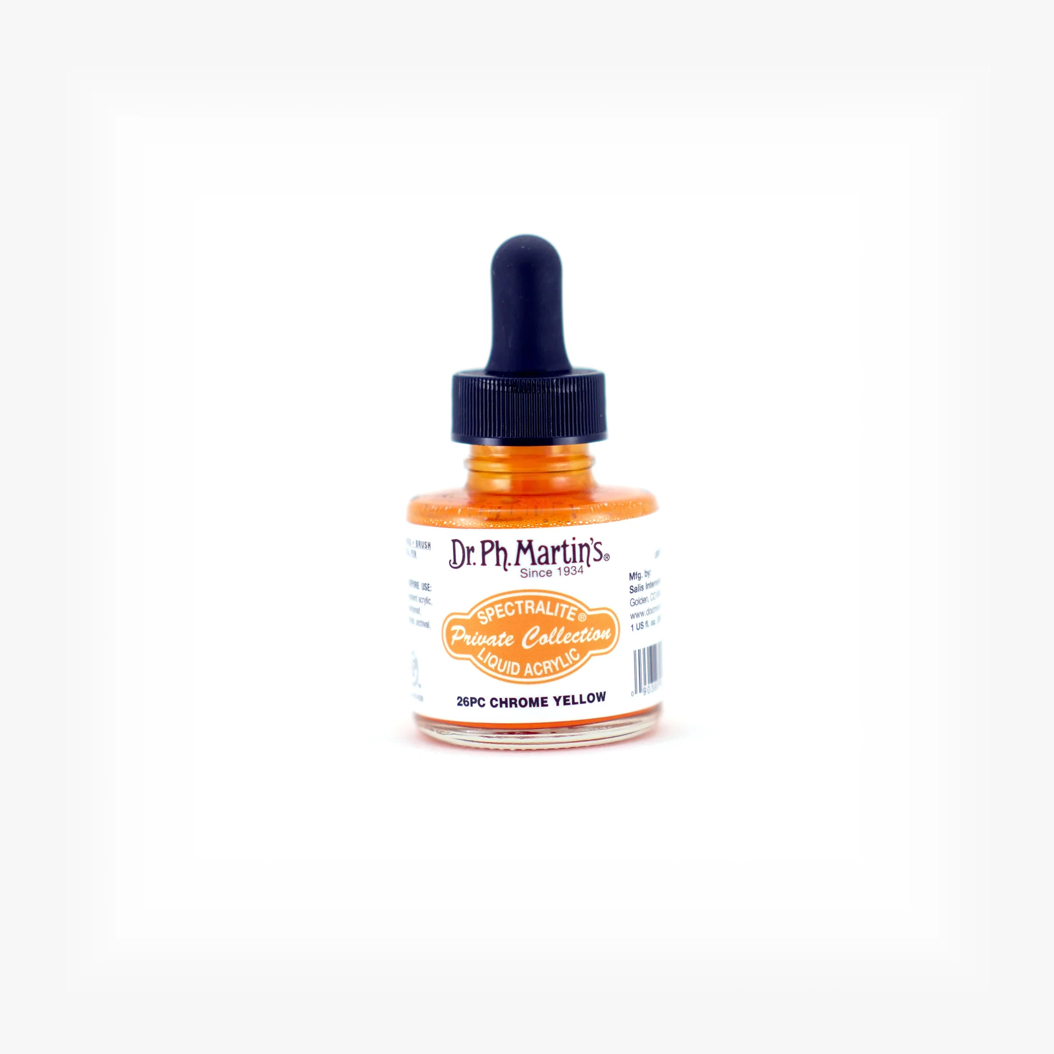 Spectralite Private Collection Liquid Acrylics, 1.0 oz, Chrome Yellow (26PC)
