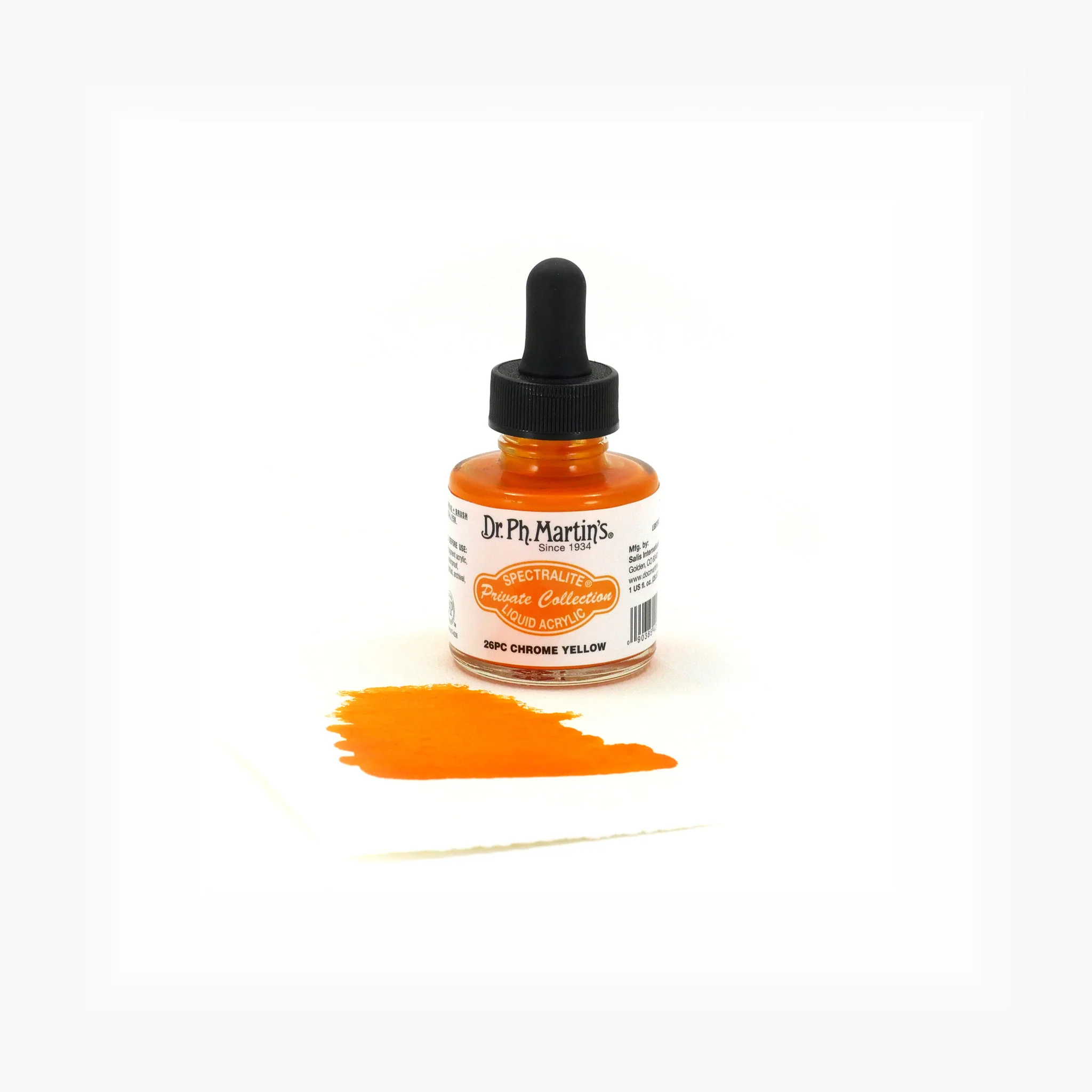 Spectralite Private Collection Liquid Acrylics, 1.0 oz, Chrome Yellow (26PC) - Image 2