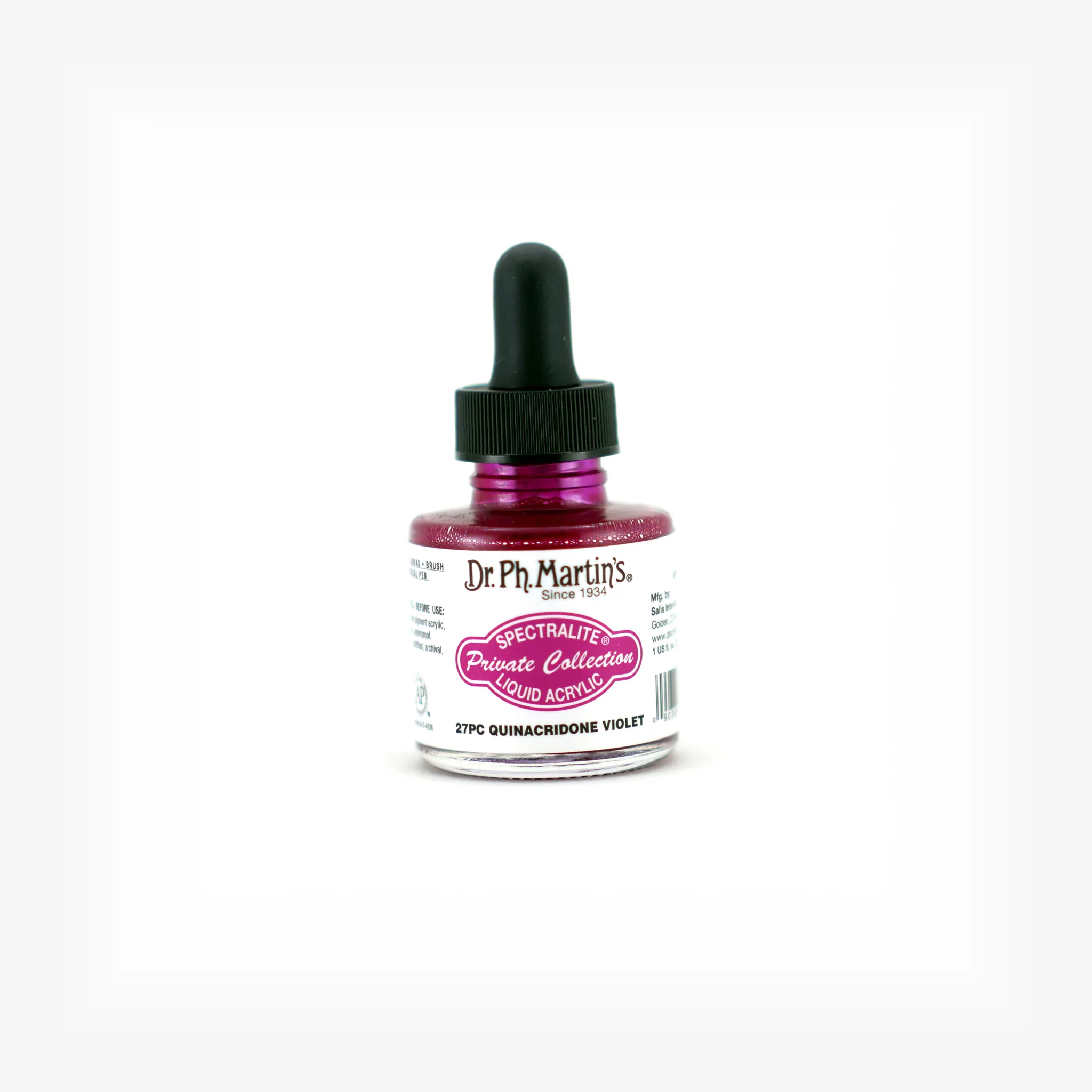 Spectralite Private Collection Liquid Acrylics, 1.0 oz, Quinacridone Violet (27PC)
