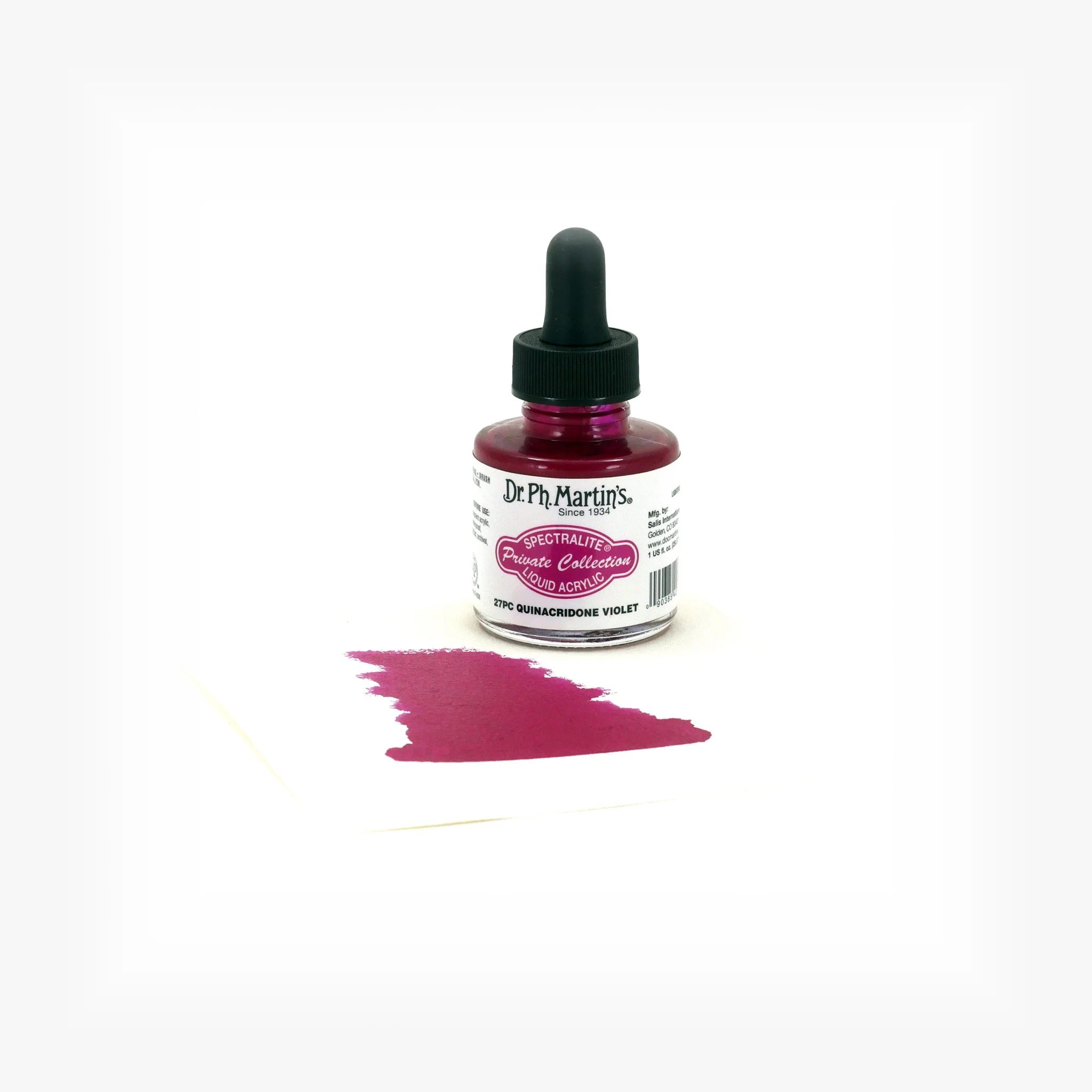 Spectralite Private Collection Liquid Acrylics, 1.0 oz, Quinacridone Violet (27PC) - Image 2