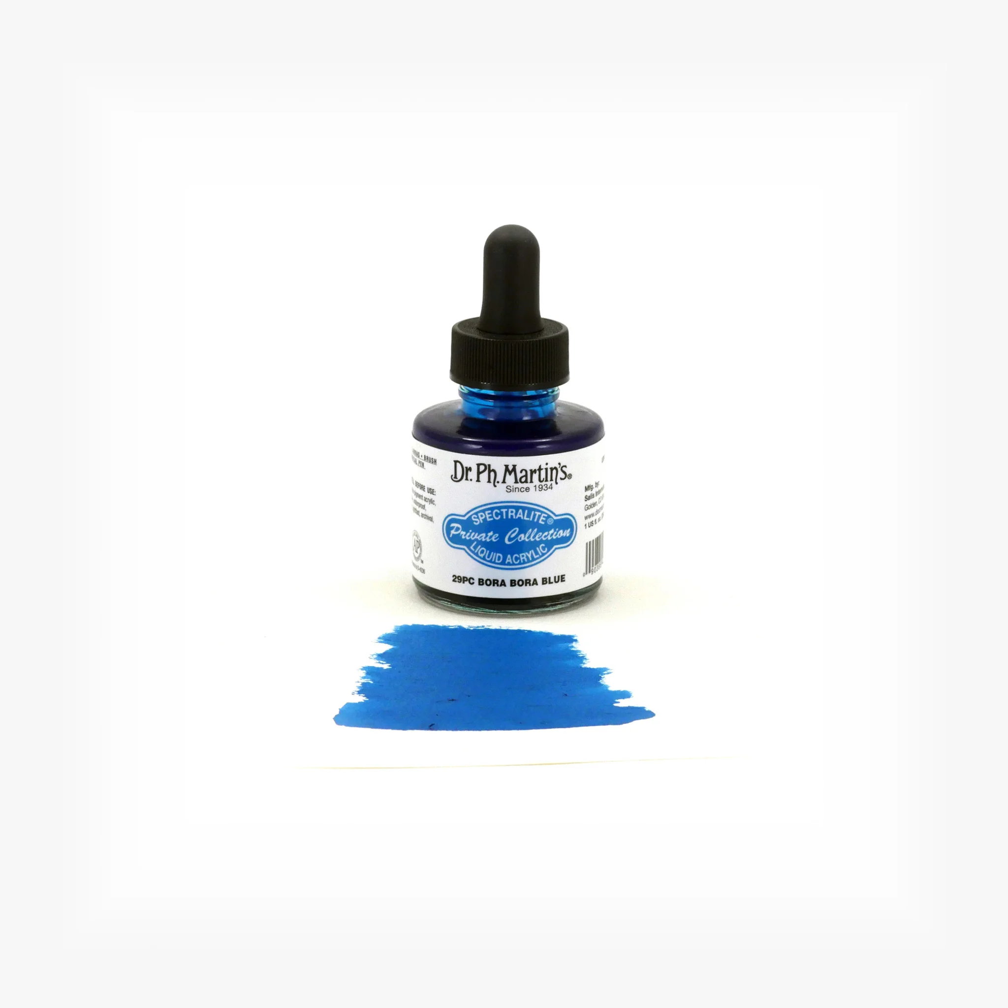 Spectralite Private Collection Liquid Acrylics, 1.0 oz, Bora Bora Blue (29PC) - Image 2