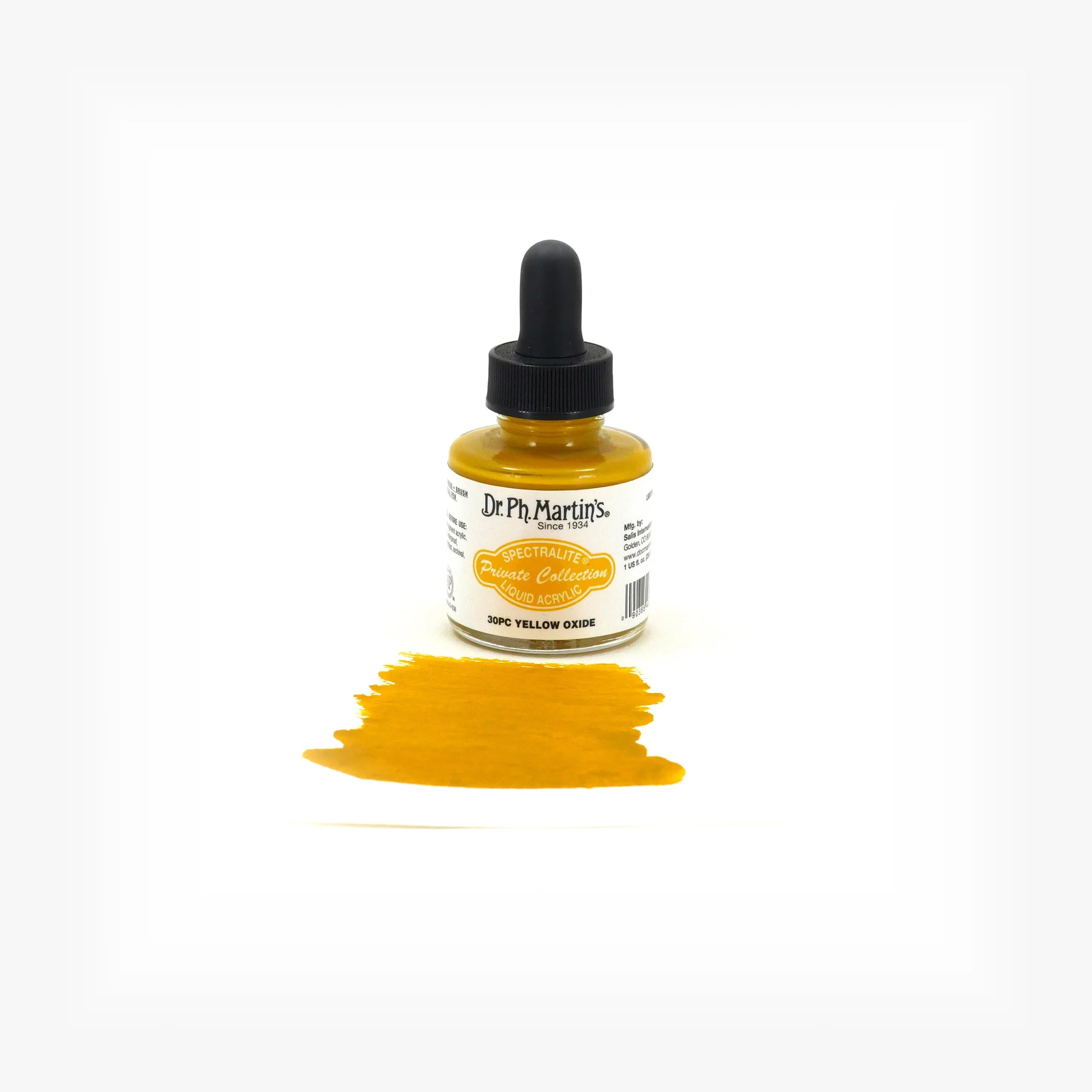 Spectralite Private Collection Liquid Acrylics, 1.0 oz, Yellow Oxide (30PC) - Image 2