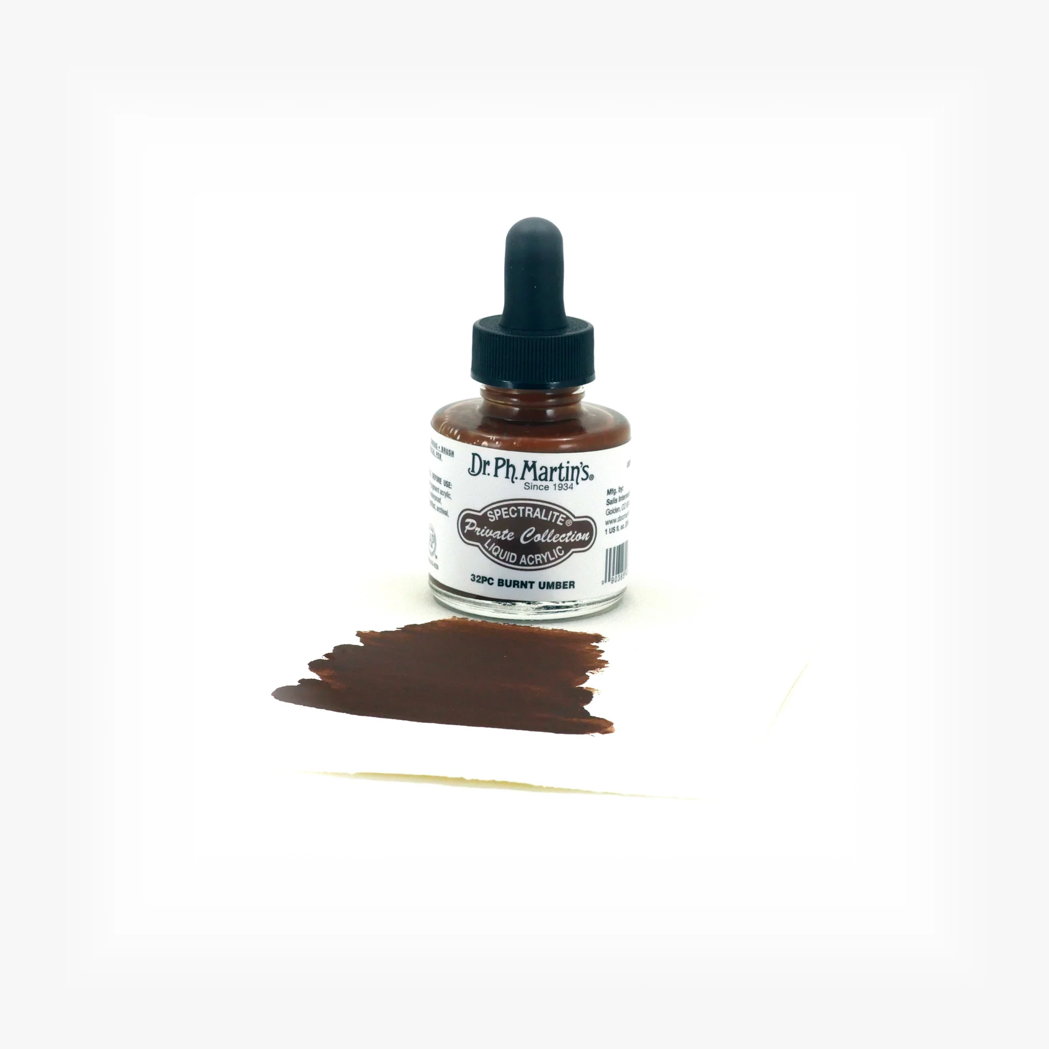 Spectralite Private Collection Liquid Acrylics, 1.0 oz, Burnt Umber (32PC) - Image 2
