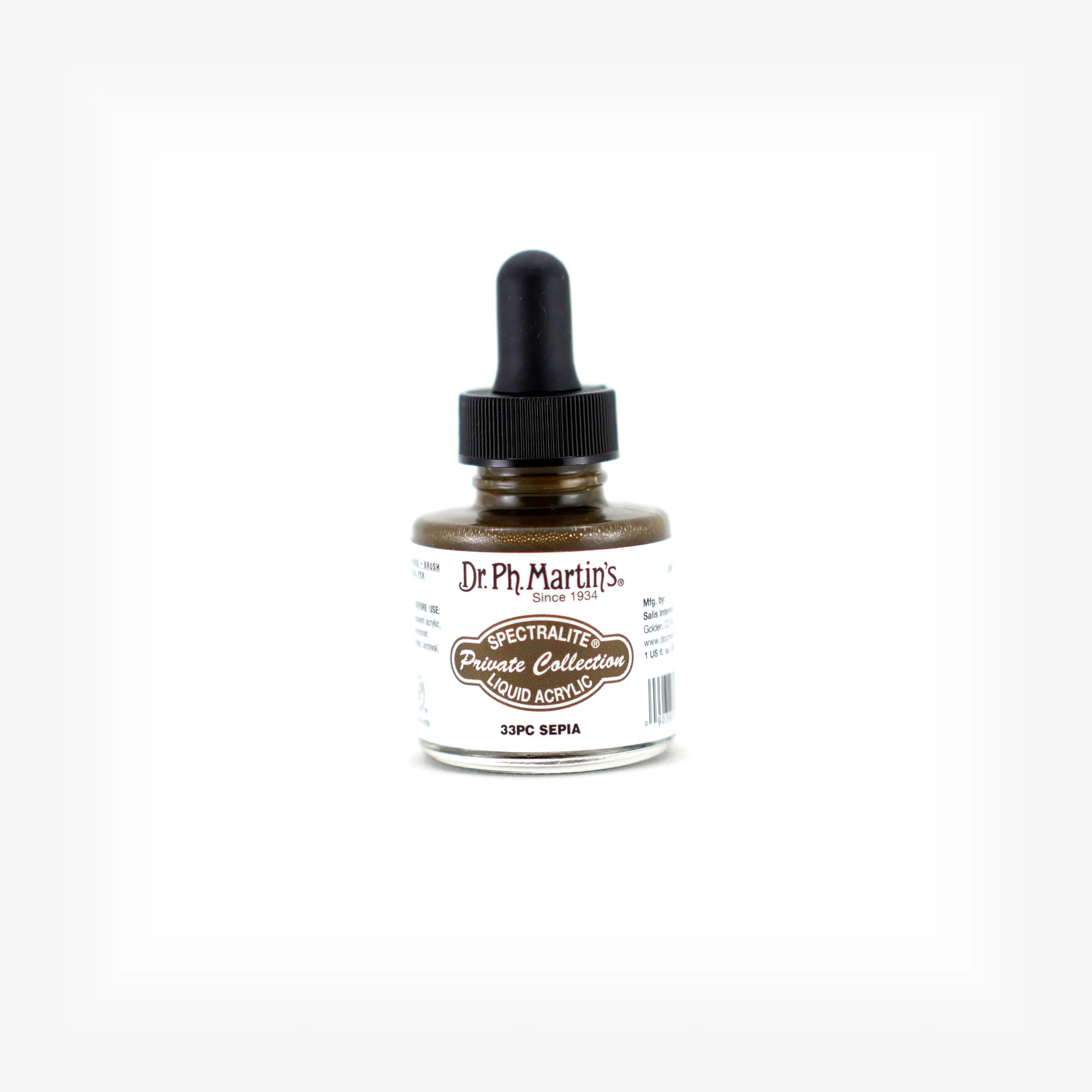 Spectralite Private Collection Liquid Acrylics, 1.0 oz, Sepia (33PC)