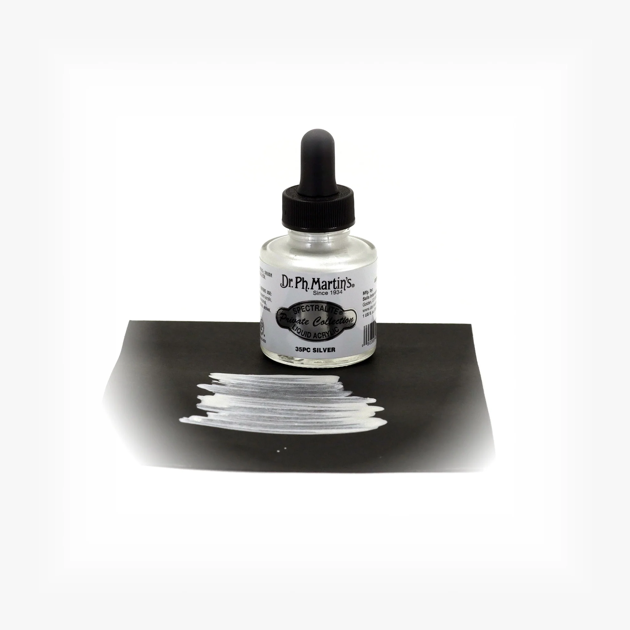Spectralite Private Collection Liquid Acrylics, 1.0 oz, Silver (35PC) - Image 2