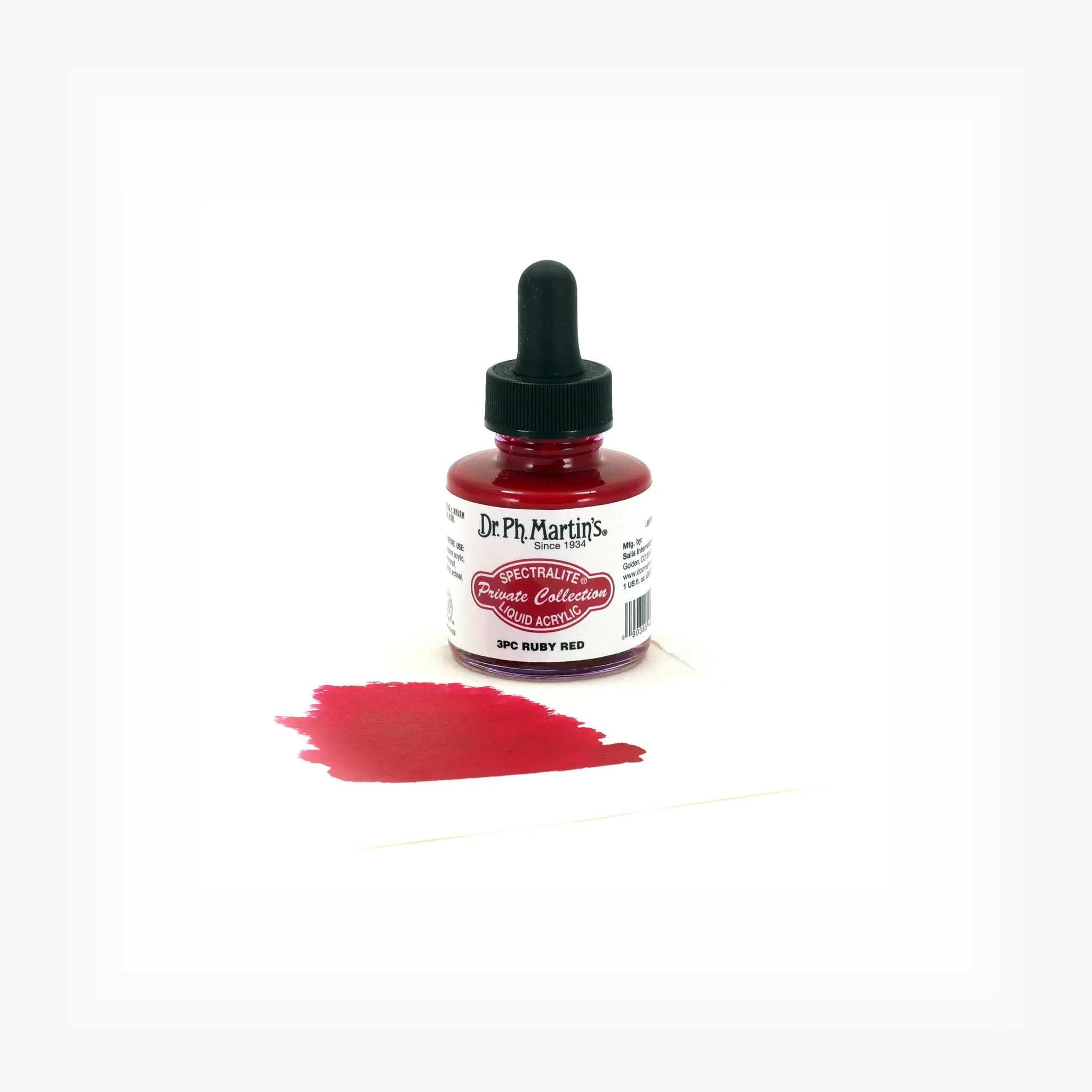 Spectralite Private Collection Liquid Acrylics, 1.0 oz, Ruby Red (3PC) - Image 2