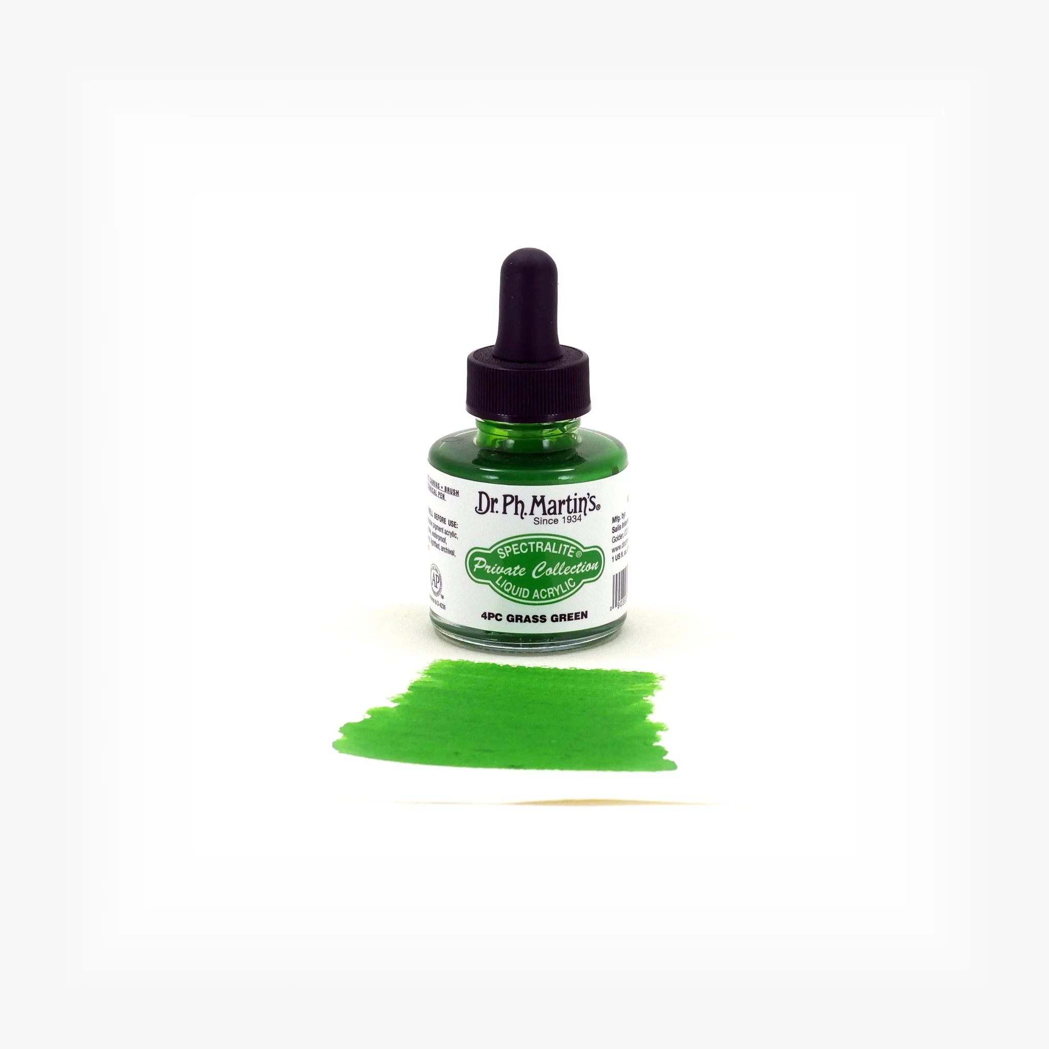 Spectralite Private Collection Liquid Acrylics, 1.0 oz, Grass Green (4PC) - Image 2