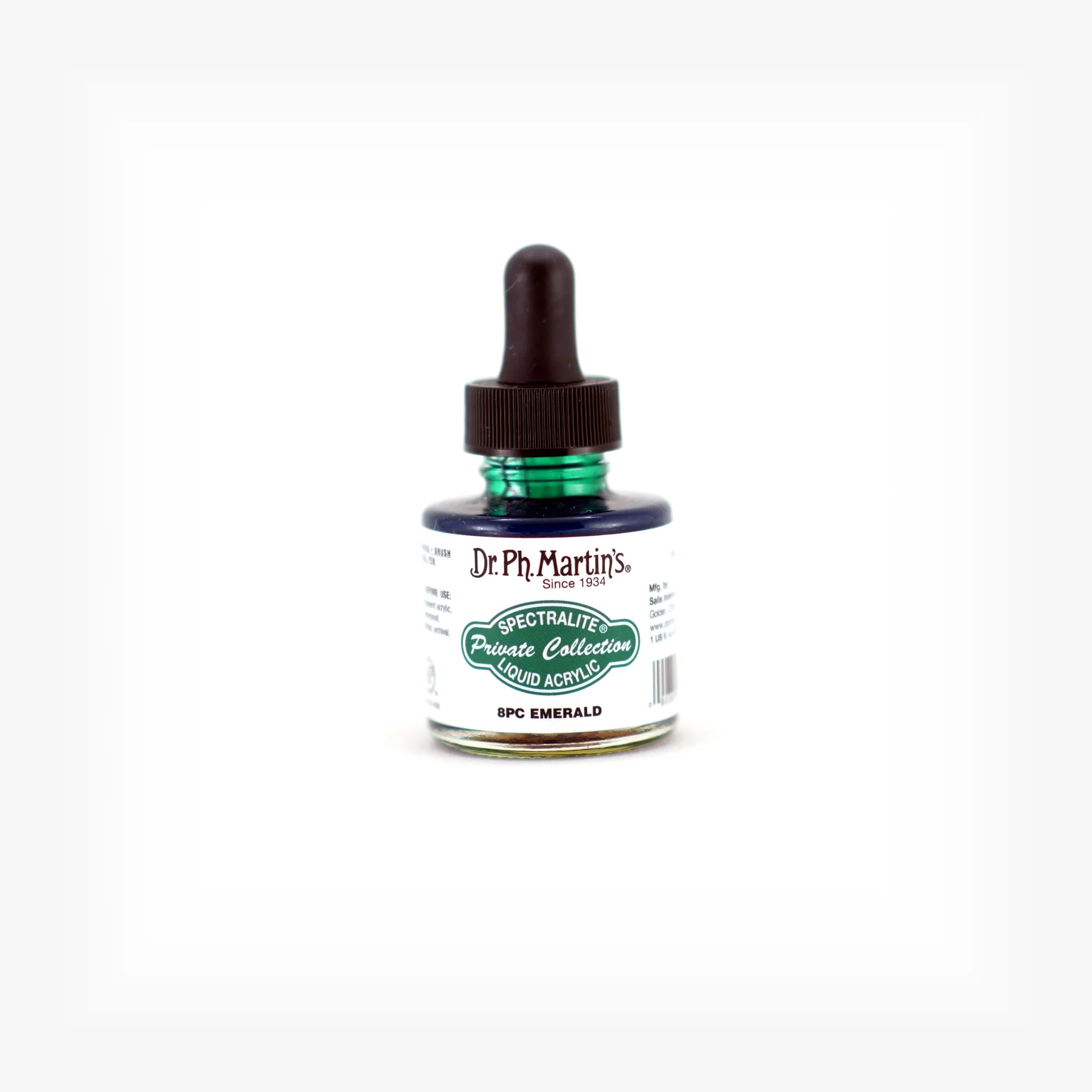 Spectralite Private Collection Liquid Acrylics, 1.0 oz, Emerald (8PC)