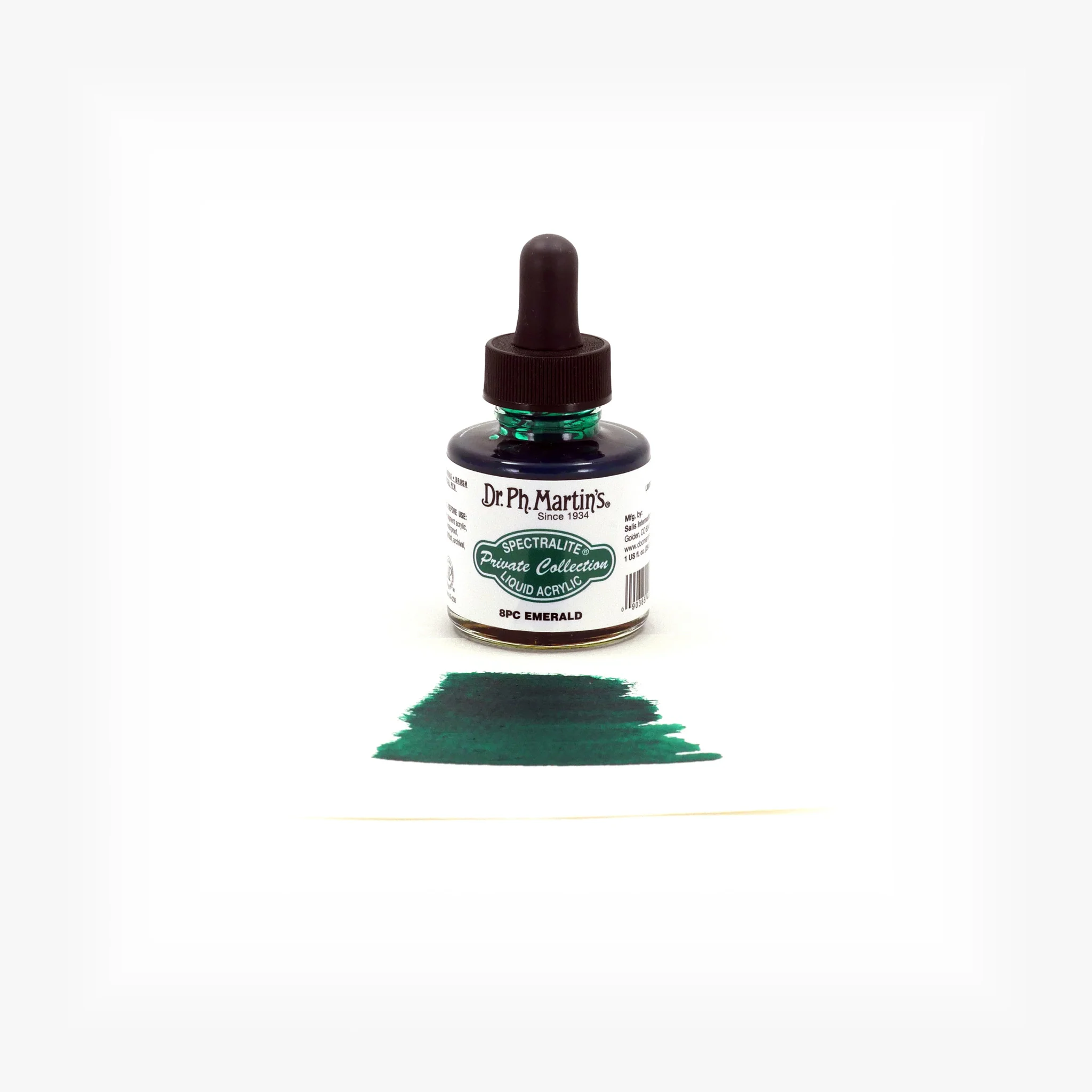 Spectralite Private Collection Liquid Acrylics, 1.0 oz, Emerald (8PC) - Image 2