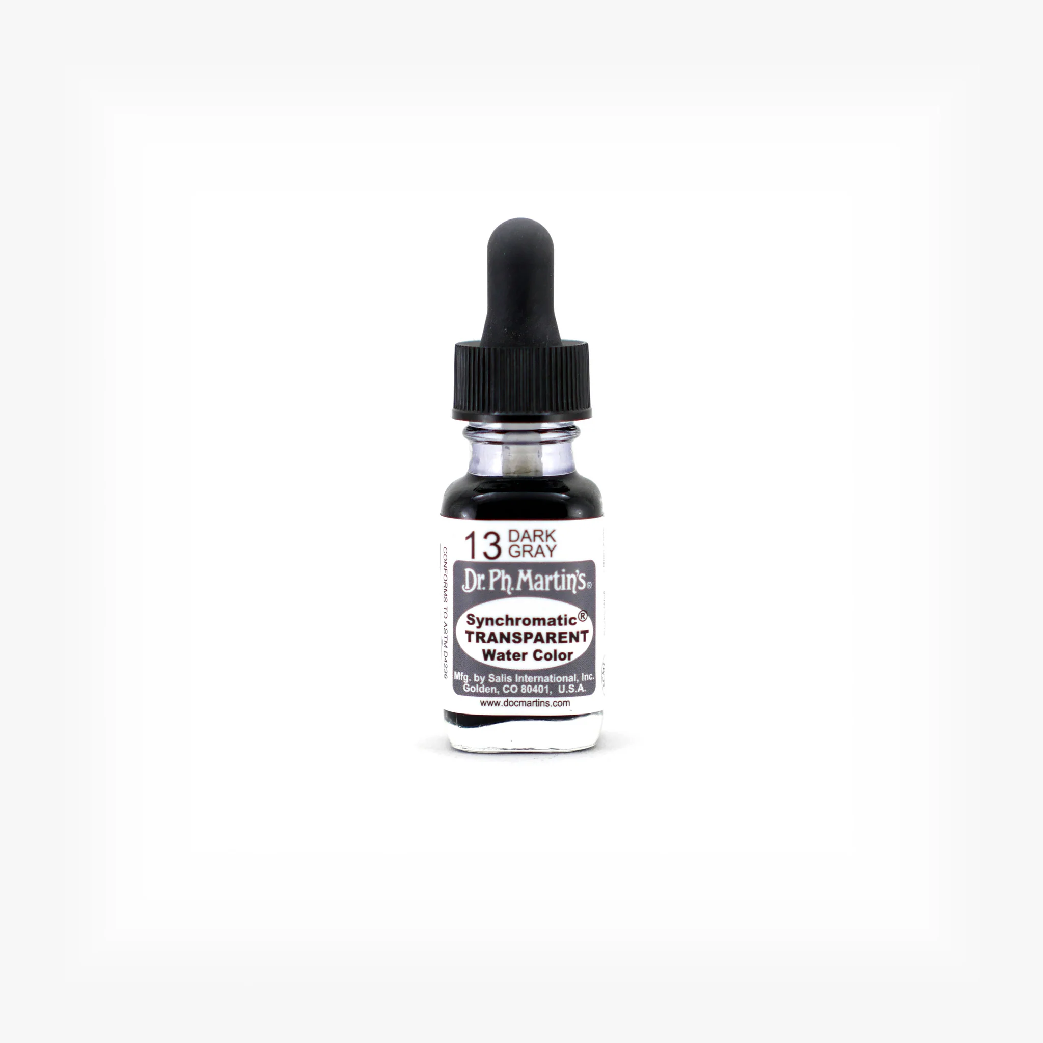 Synchromatic Transparent Water Color, 0.5 oz, Dark Gray (13)