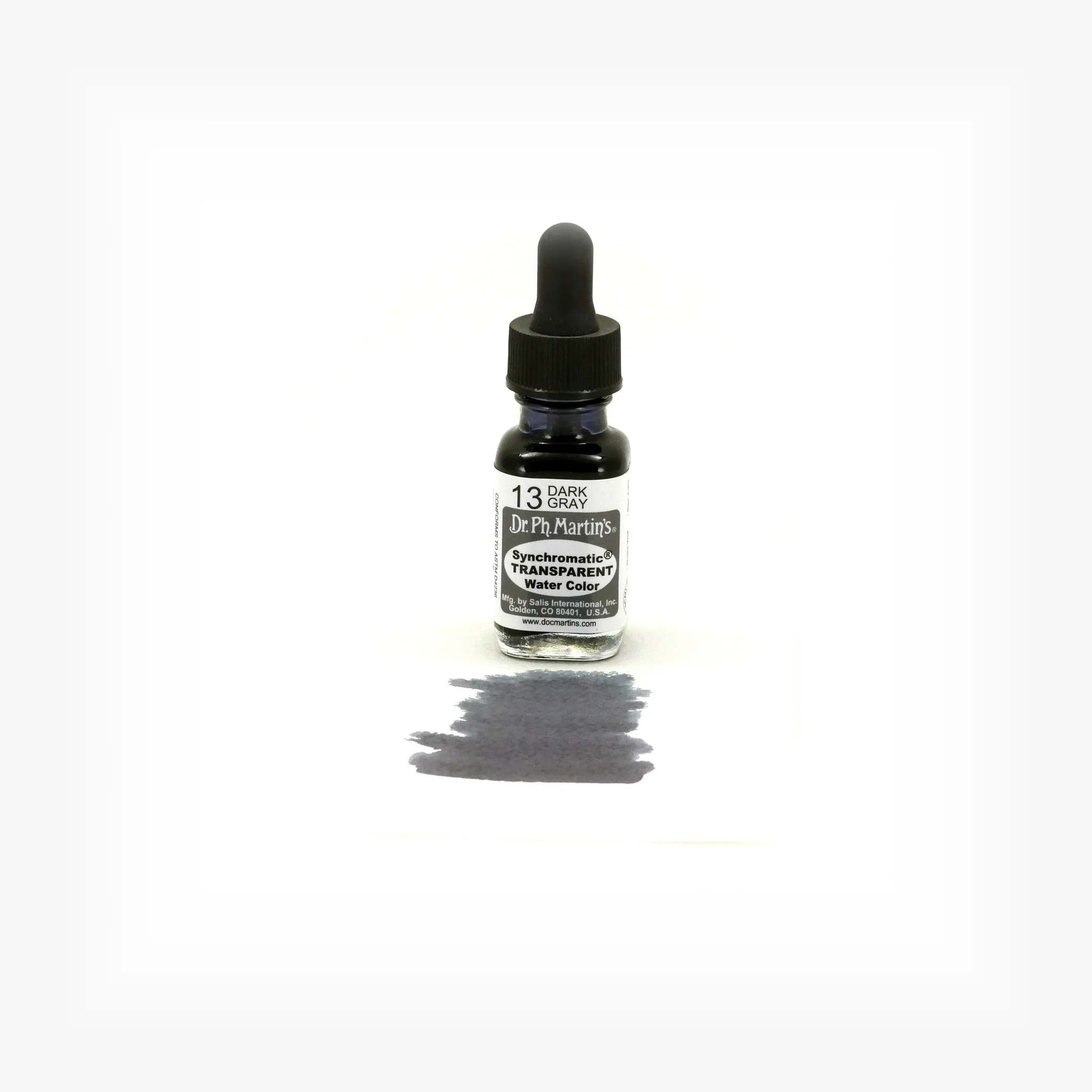 Synchromatic Transparent Water Color, 0.5 oz, Dark Gray (13) - Image 2