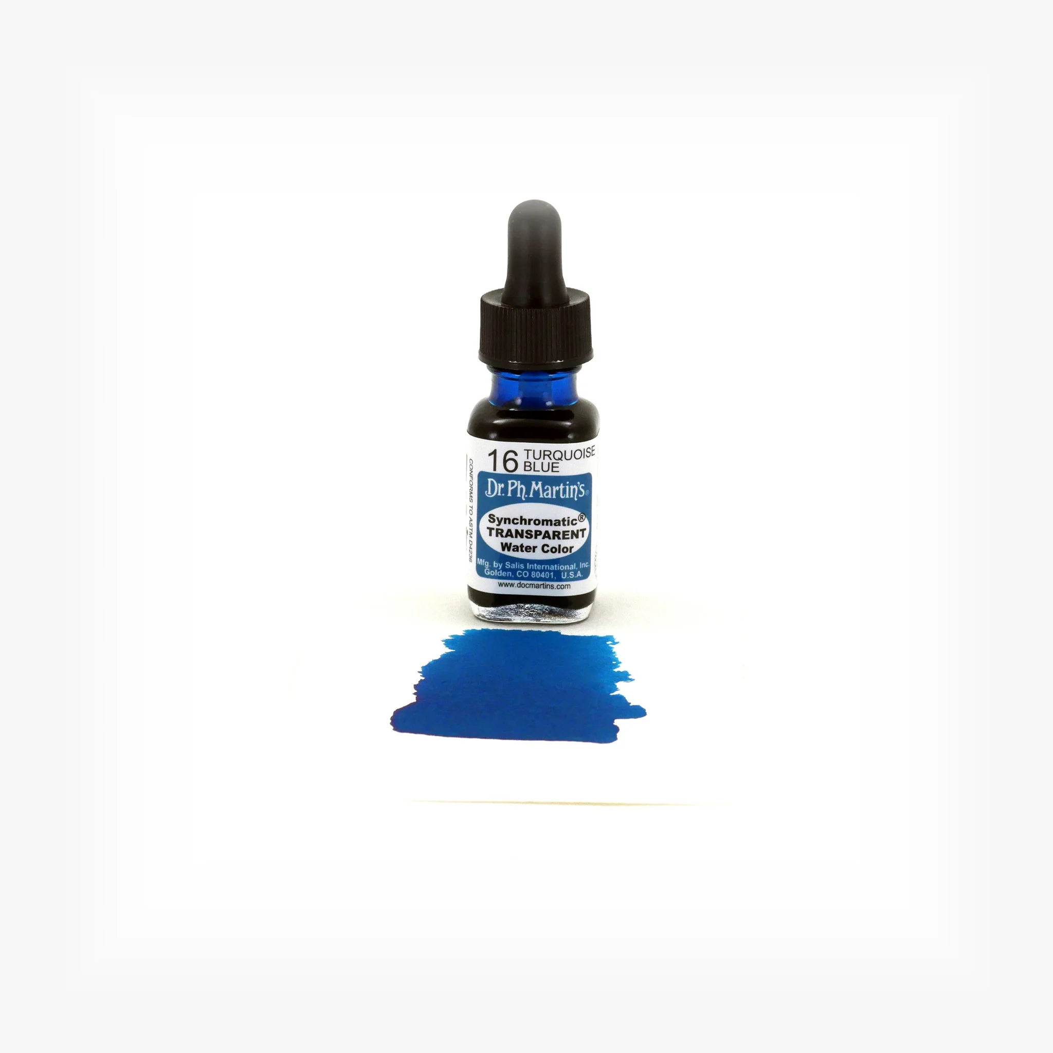 Synchromatic Transparent Water Color, 0.5 oz, Turquoise Blue (16) - Image 2