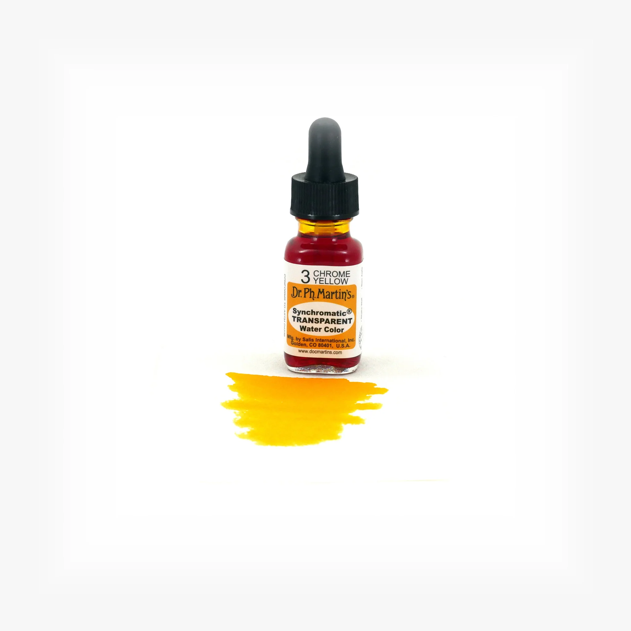 Synchromatic Transparent Water Color, 0.5 oz, Chrome Yellow (3) - Image 2