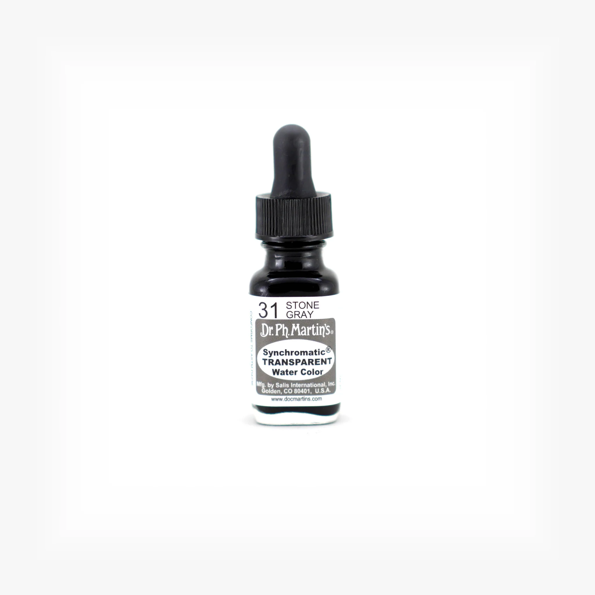 Synchromatic Transparent Water Color, 0.5 oz, Stone Gray (31)