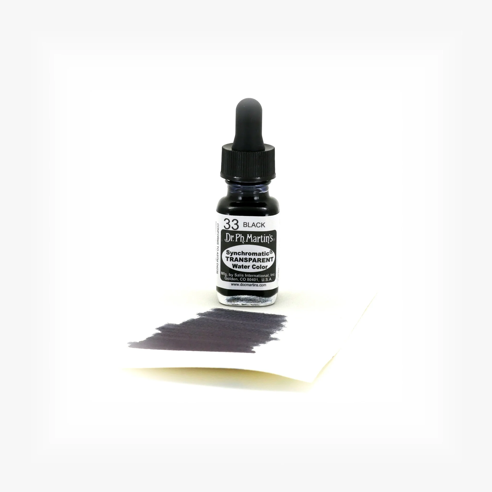 Synchromatic Transparent Water Color, 0.5 oz, Black (33) - Image 2